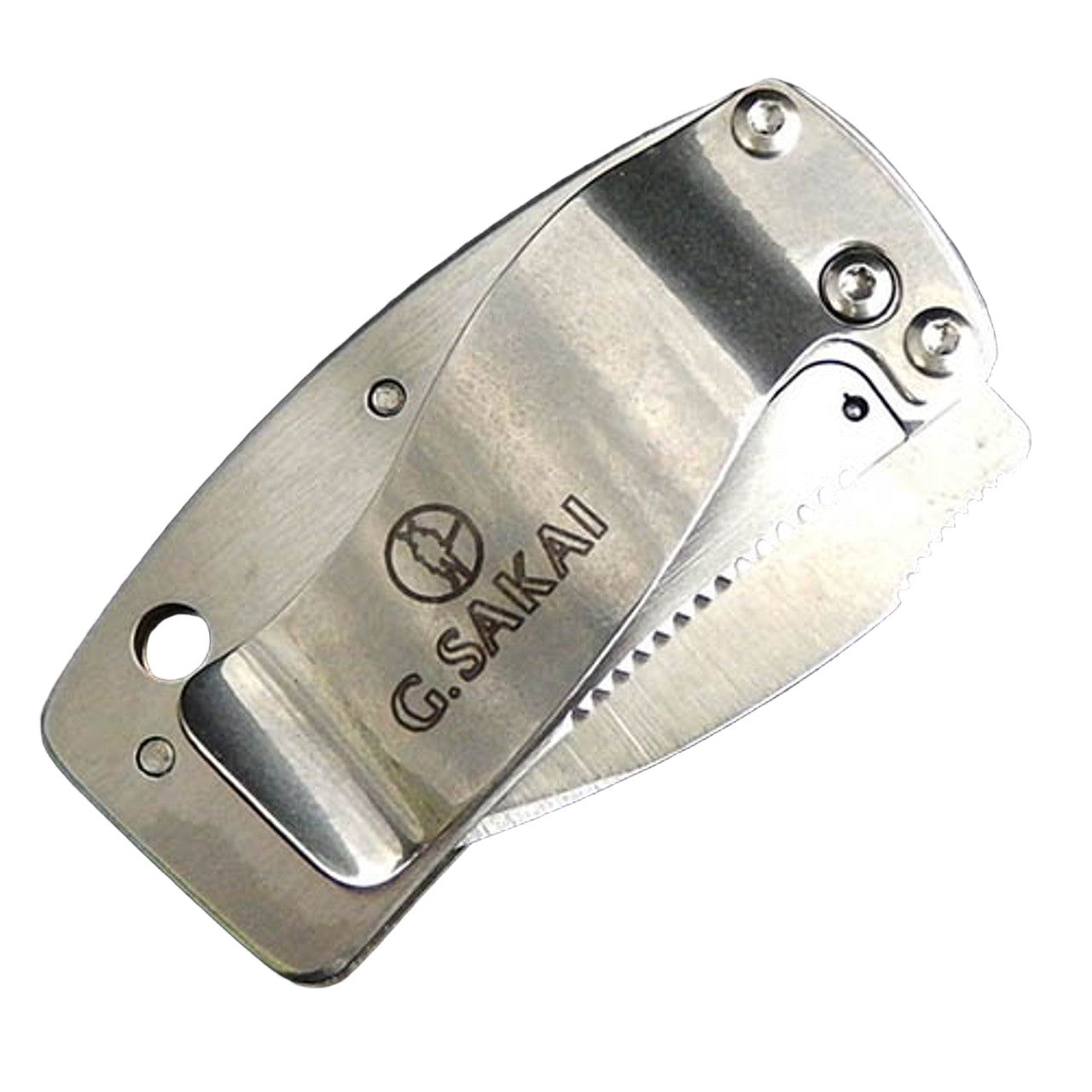 G. Sakai Amago Salmon Fish VG-10 Money Clip Folding Pocket Knife