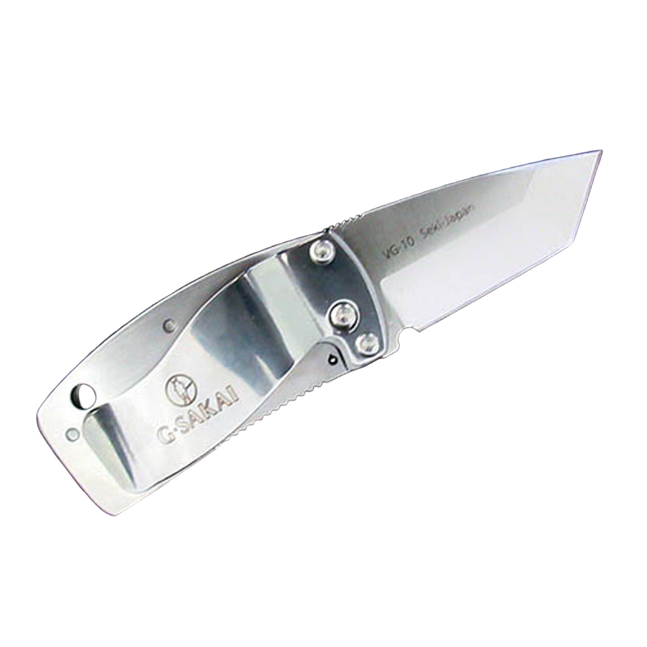 G. Sakai Ukimon Great Wave VG10 Tanto Money Clip Pocket Knife