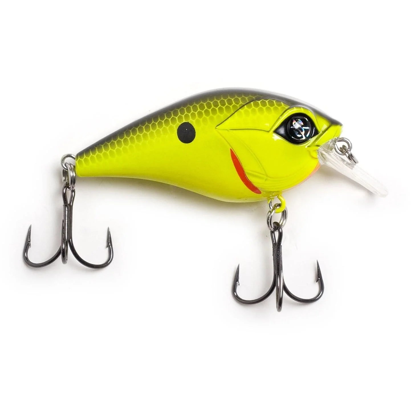Googan Squad Banger Squarebill Crankbait - Chartreuse Black Back 3/8oz