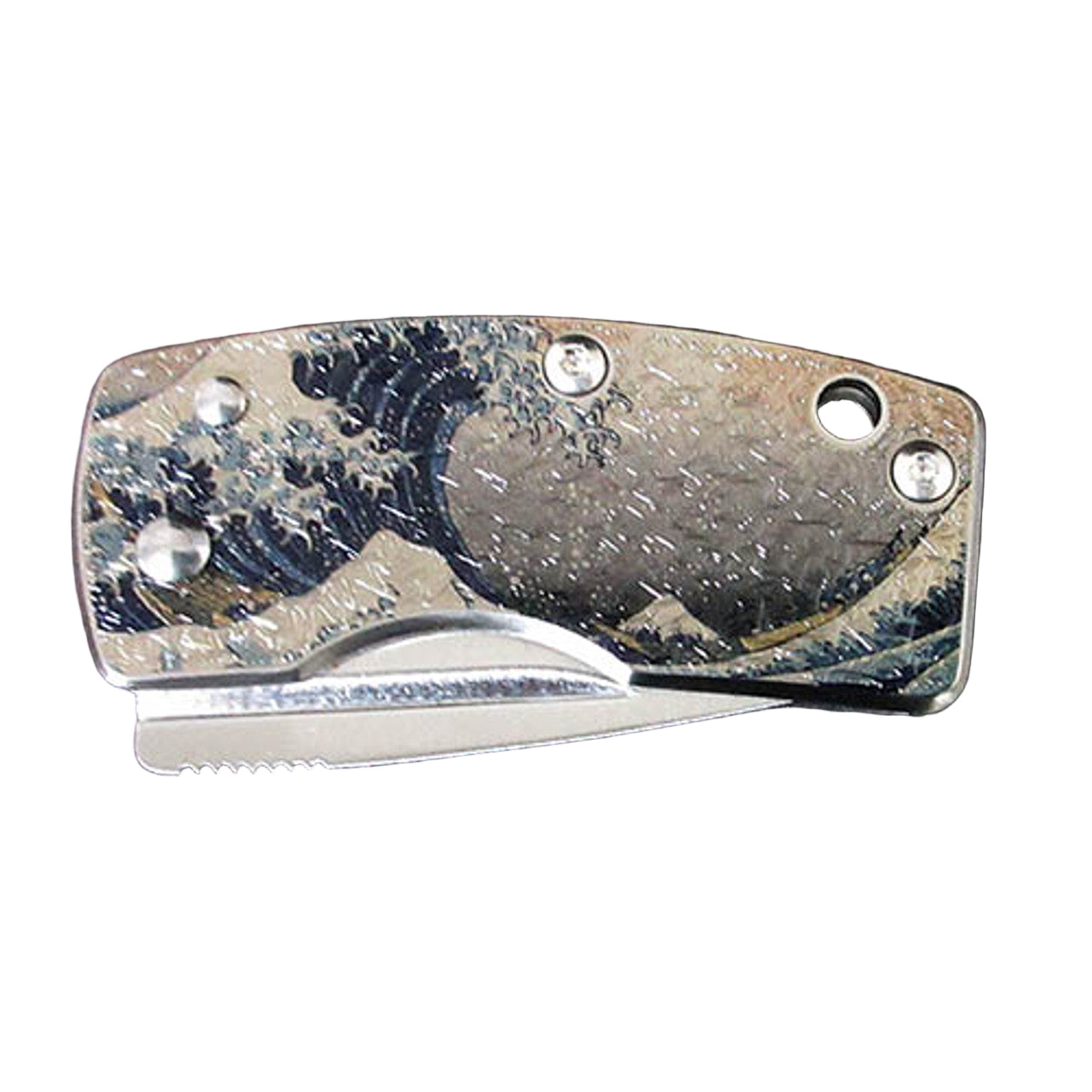 G. Sakai Ukimon Great Wave SPG STRIX Tanto Folding Knife
