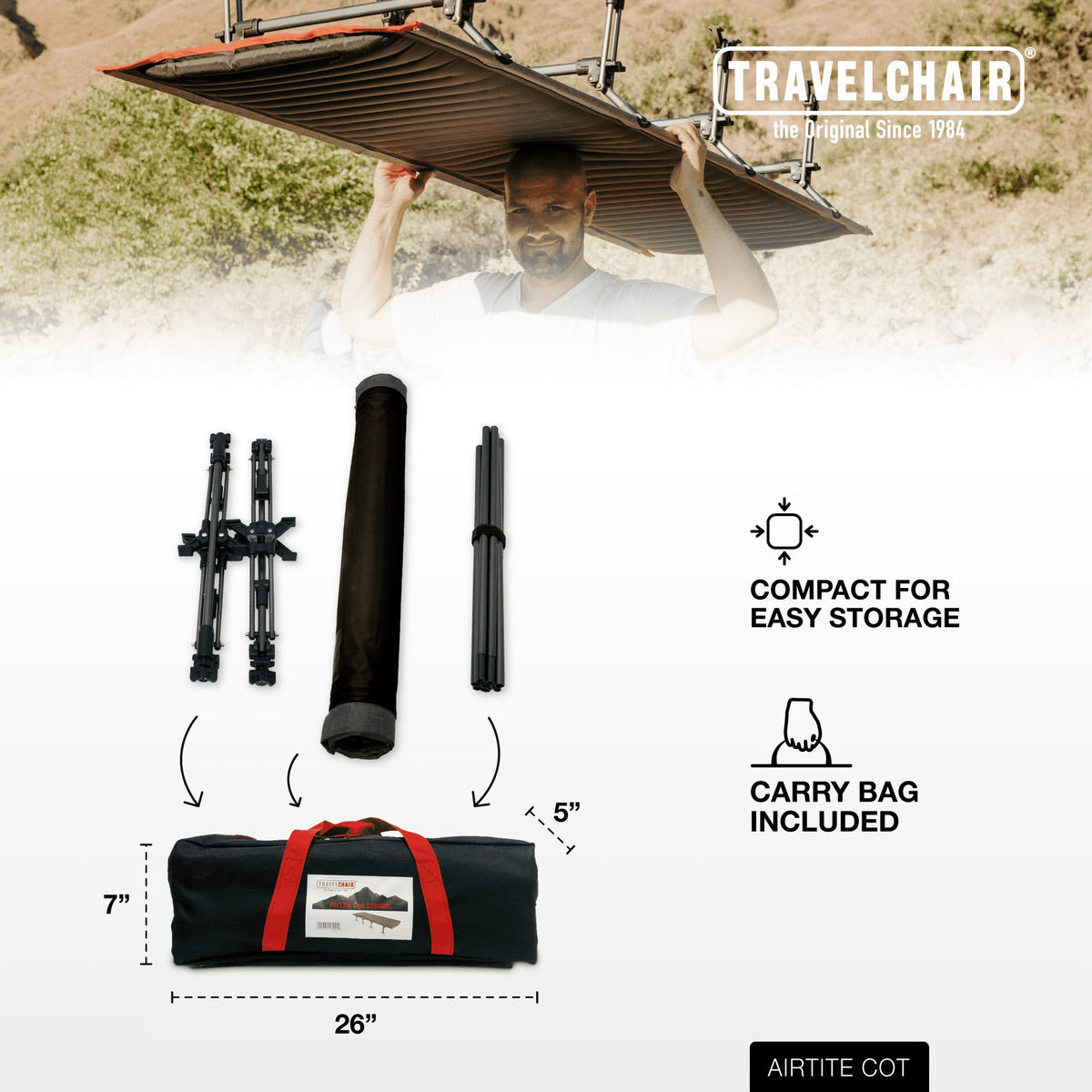 Travel Chair AirTite Cot (Pre-owned)