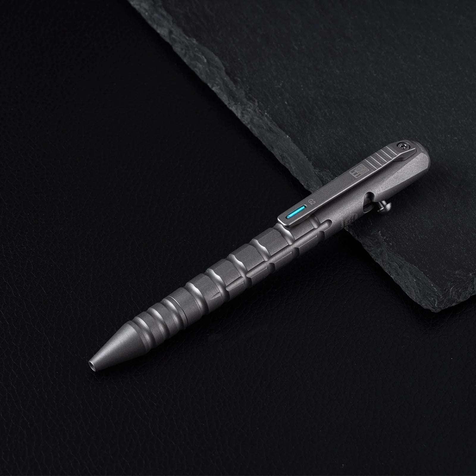 RovyVon Commander C10 Gen 2 Sandblasted & Stonewashed Titanium Bolt-action Tactical Pen - NORTH RIVER OUTDOORS