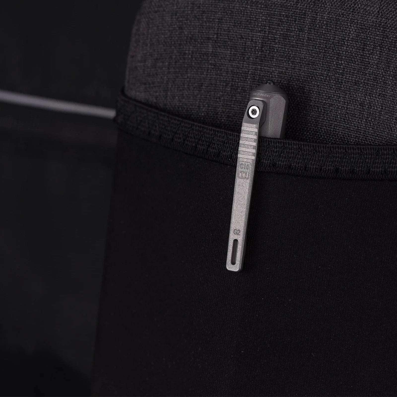 RovyVon Commander C10 Gen 2 Sandblasted & Stonewashed Titanium Bolt-action Tactical Pen - NORTH RIVER OUTDOORS