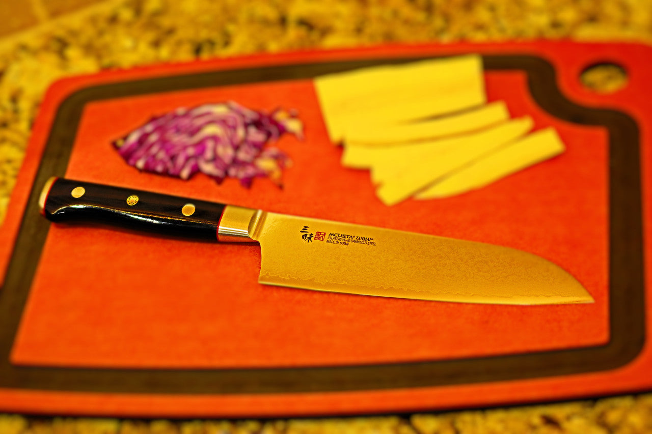Mcusta Zanmai Classic Pro Santoku VG-10 Damascus Kitchen Knife