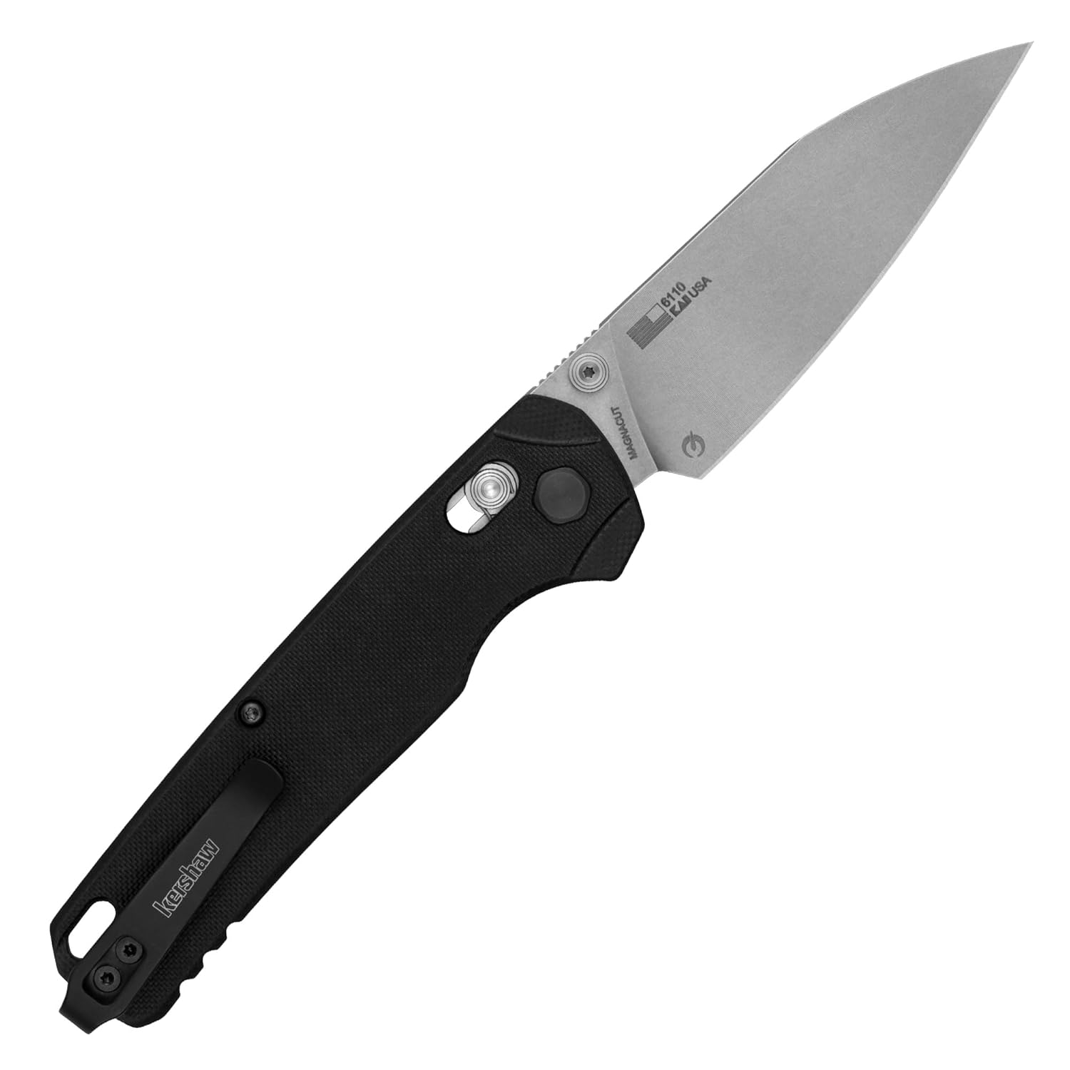 Kershaw Bel Air XL MagnaCut DuraLock Knife Black G-10 (3.4" Stonewash) 6110