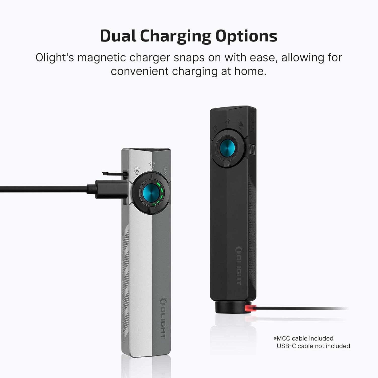 OLIGHT ArkPro EDC Flashlight with Green Beam UV White LED 1500 Lumens USB-C