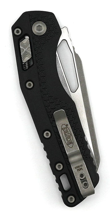 Microtech MSI Ram-Lok Single Edge Knife Tri-Grip Injection Molded Black Polymer Handle from NORTH RIVER OUTDOORS