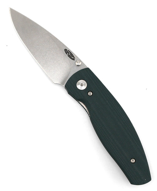 TRM Neutron 2 Linerlock MagnaCut - Forest Green G10 - 3D Contoured Smooth Scales from NORTH RIVER OUTDOORS