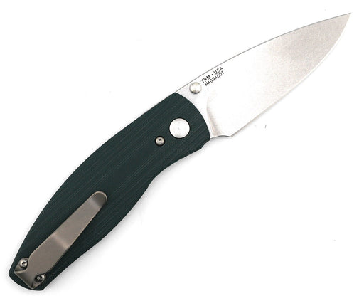 TRM Neutron 2 Linerlock MagnaCut - Forest Green G10 - 3D Contoured Smooth Scales from NORTH RIVER OUTDOORS
