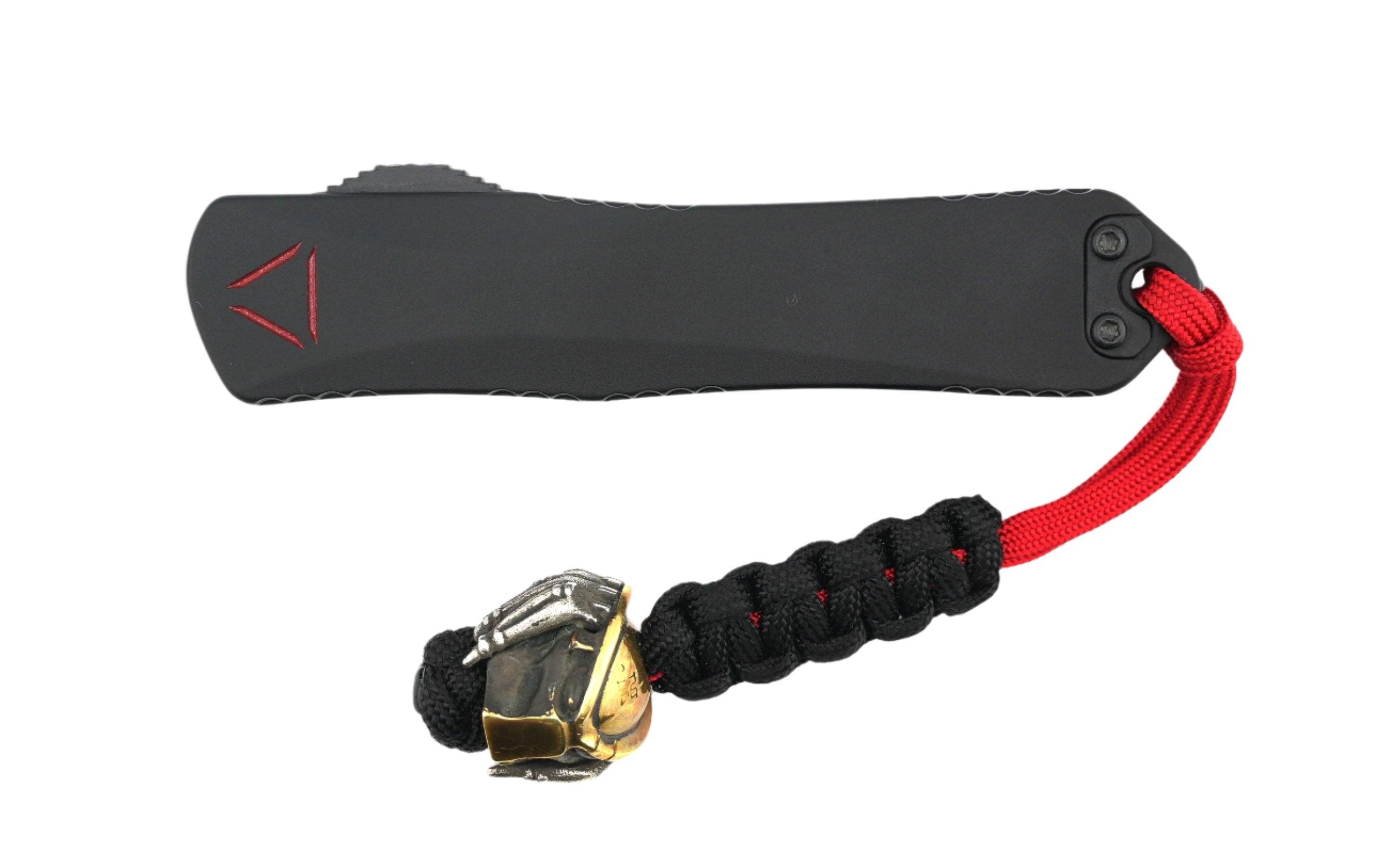 Heretic Manticore X Black Predator Red Reticle & Tanto MagnaCut Blade Silver/Copper Predator Bead - NORTH RIVER OUTDOORS