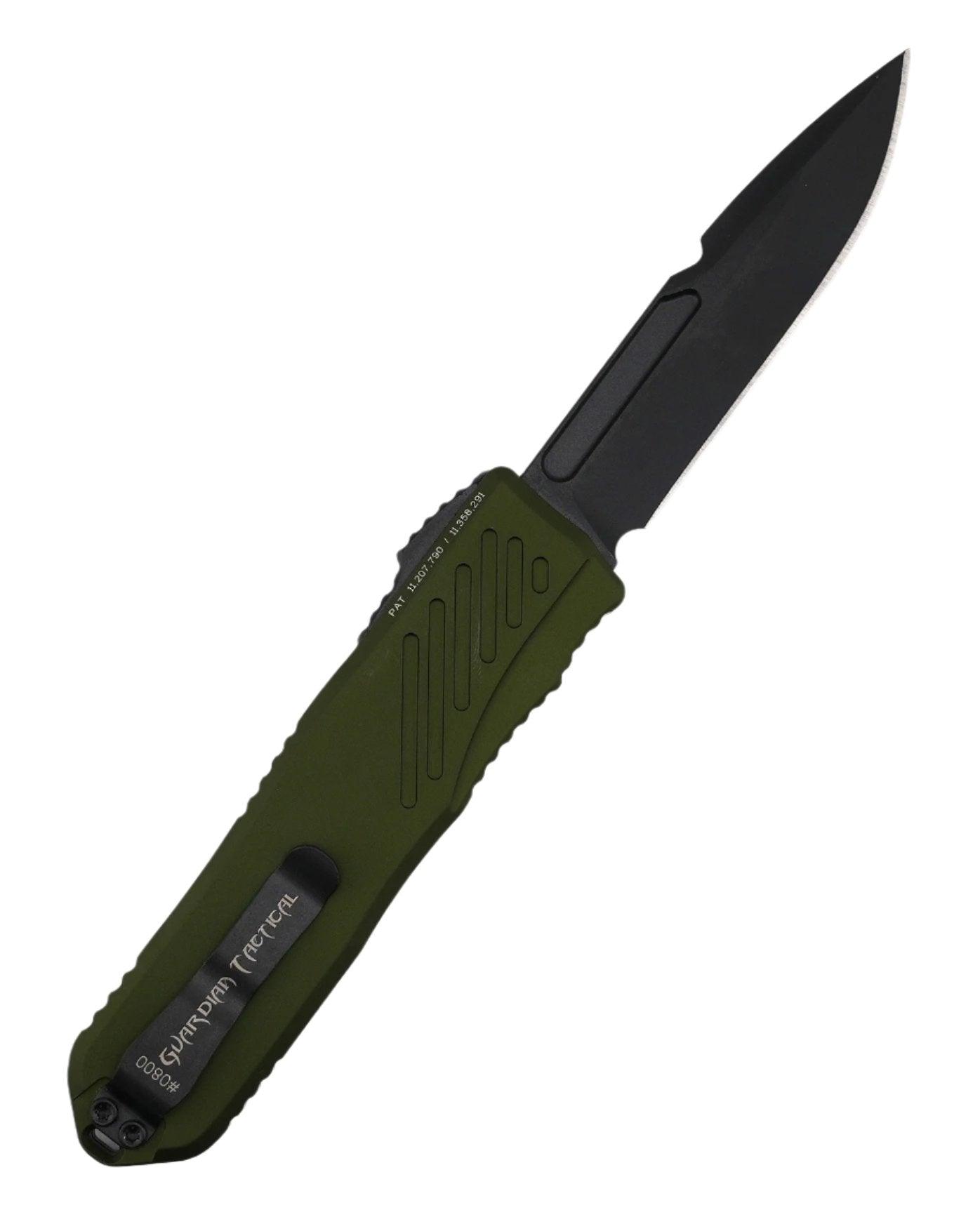 Guardian Tactical RECON-035 G2 Single Edge MagnaCut Black Blade OD Green Handle - NORTH RIVER OUTDOORS