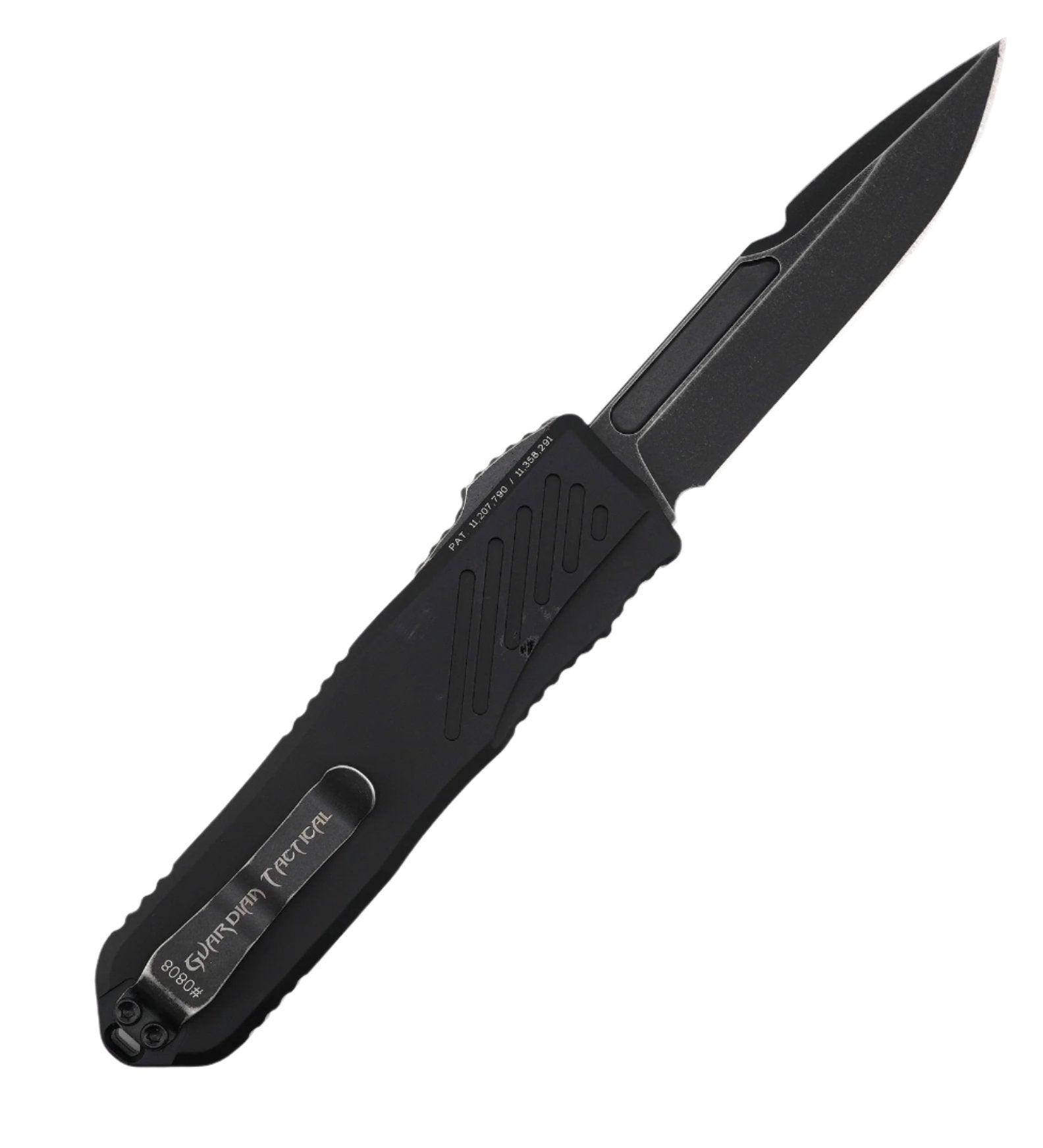 Guardian Tactical RECON-035 G2 Single Edge MagnaCut Dark Stonewash Blade Black Handle - NORTH RIVER OUTDOORS