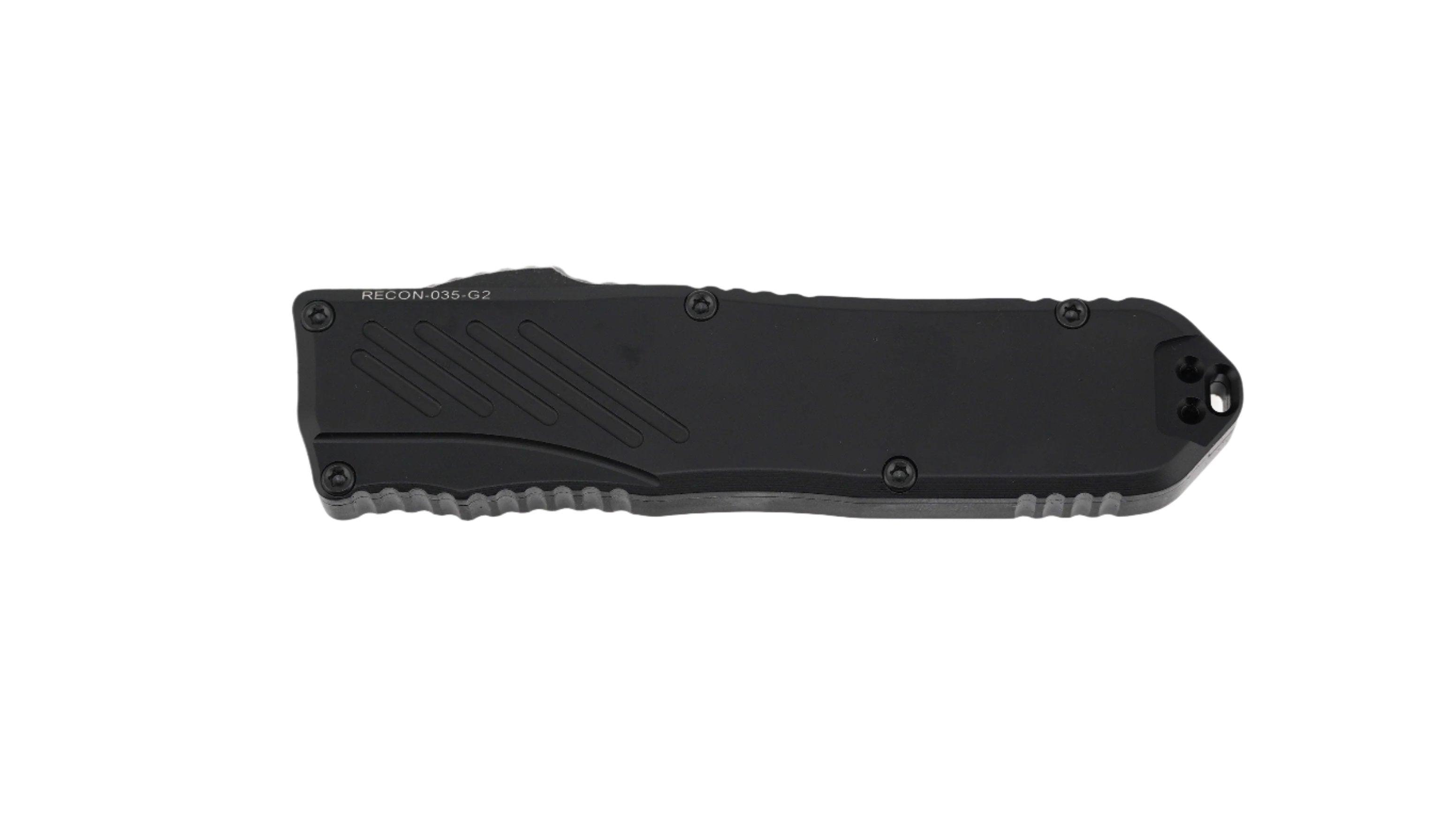 Guardian Tactical RECON-035 G2 Single Edge MagnaCut Dark Stonewash Blade Black Handle - NORTH RIVER OUTDOORS
