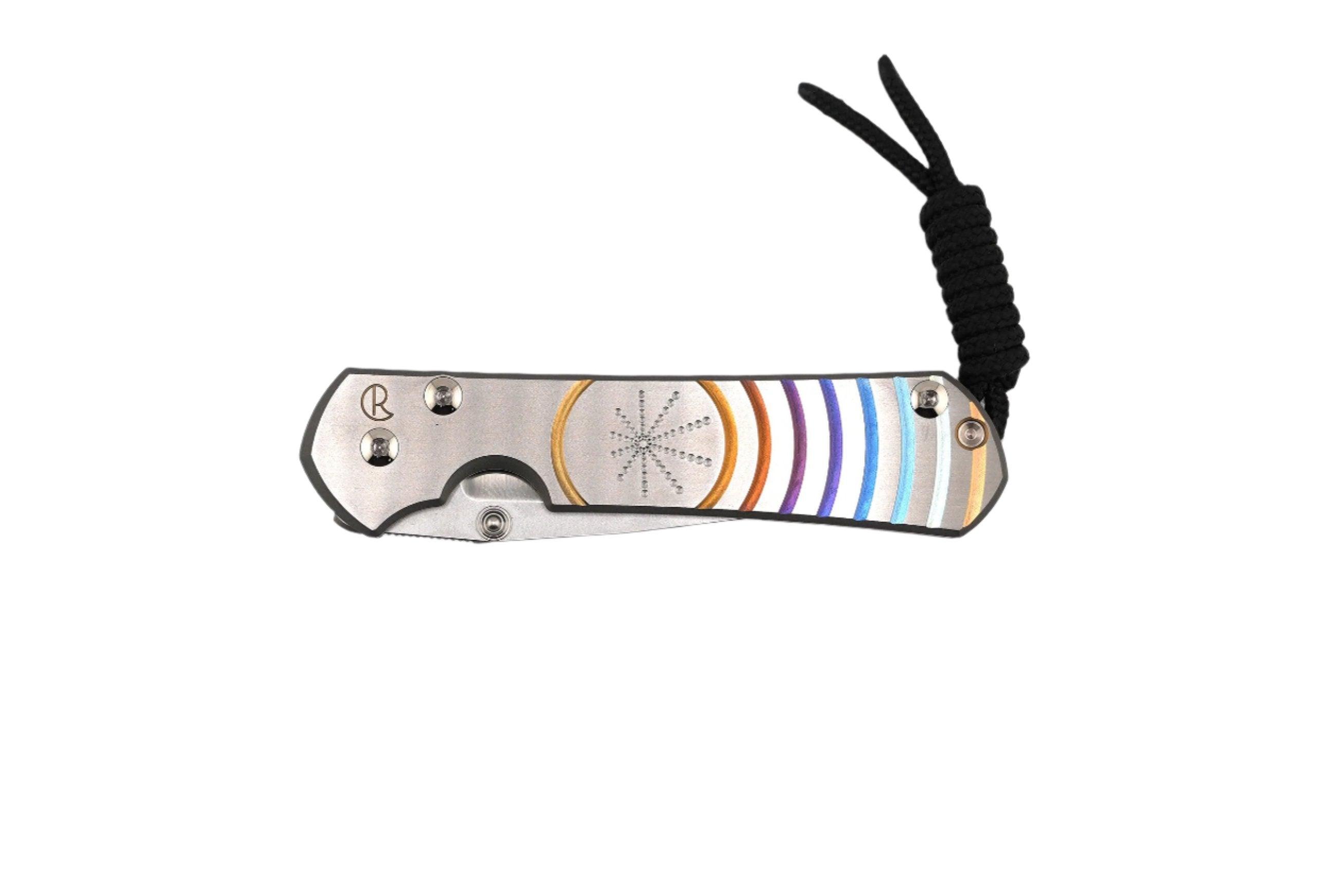 Chris Reeve Small Sebenza 31 Unique Graphic MagnaCut Satin-Polished Blade (S31-1400-0004-B) - NORTH RIVER OUTDOORS