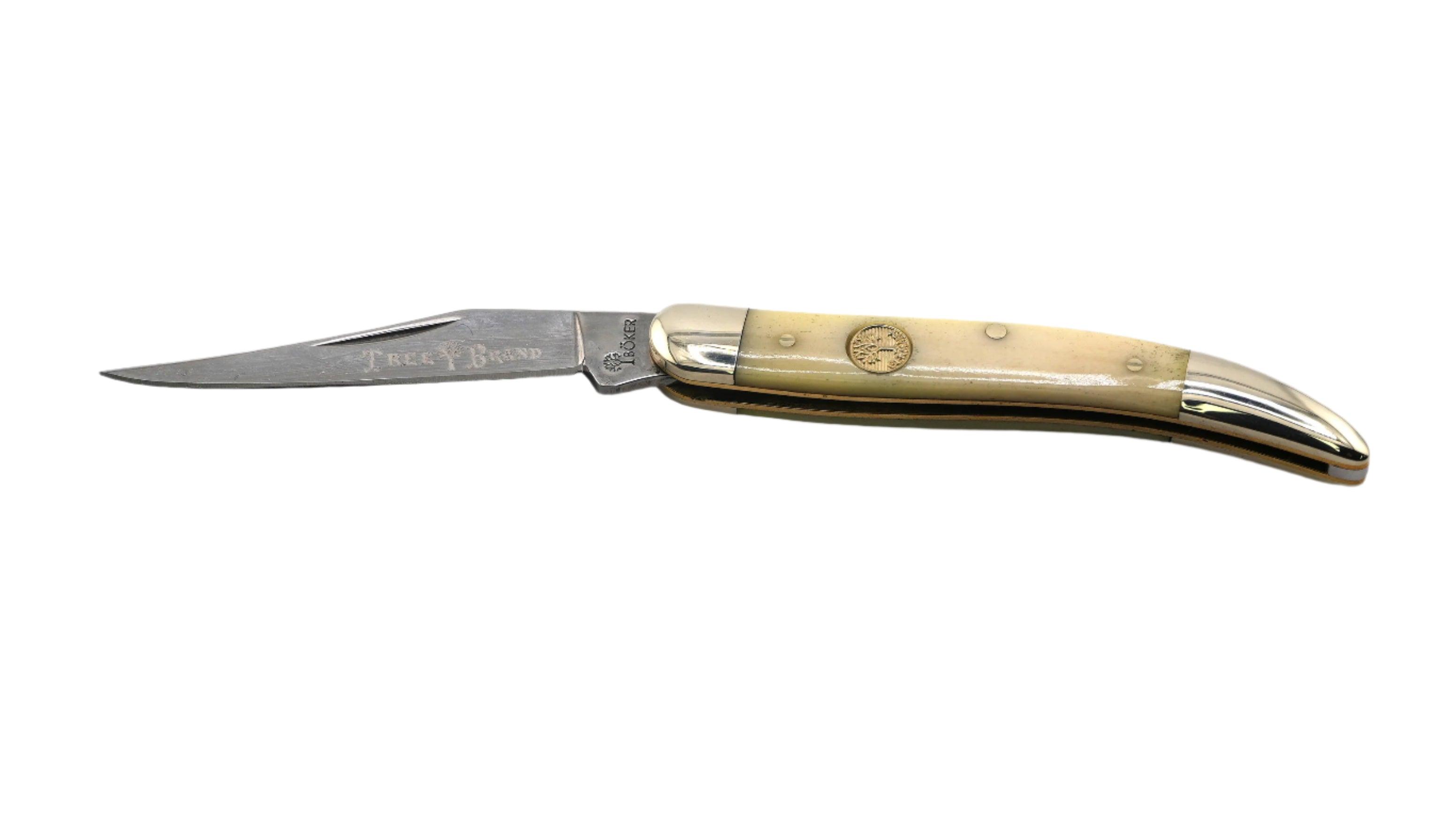 Boker Traditional Series 2.0 Texas Toothpick w/ Smooth White Bone Handles D2 Blade, Slipjoint 110846 - NORTH RIVER OUTDOORS
