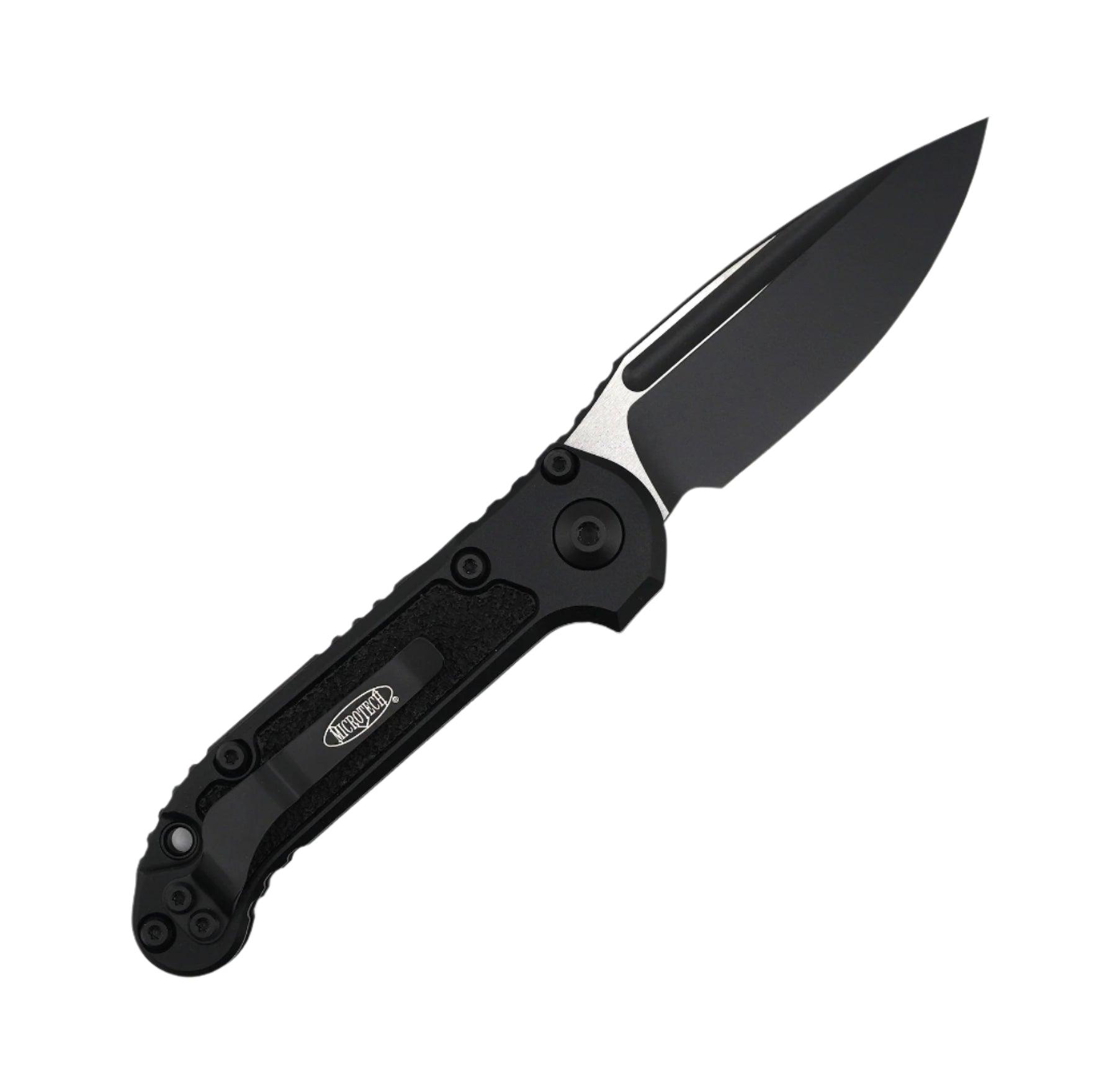 Microtech Knives LUDT S/E Gen III 2-Tone Drop Point Black Blade Black Aluminum Handles 1135-1T (USA) - NORTH RIVER OUTDOORS