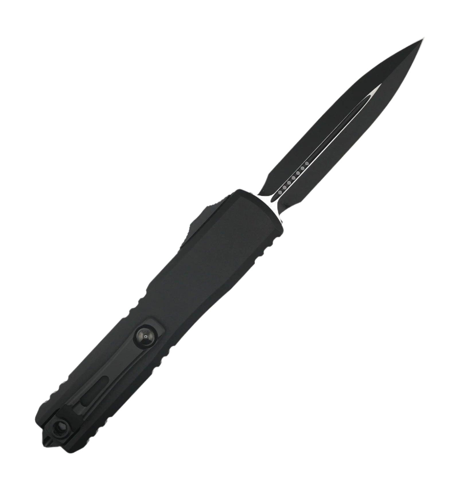 Microtech 1122-1T Ultratech ZBP D/E Tactical Black Blade w/ Black Aluminum Handle - NORTH RIVER OUTDOORS