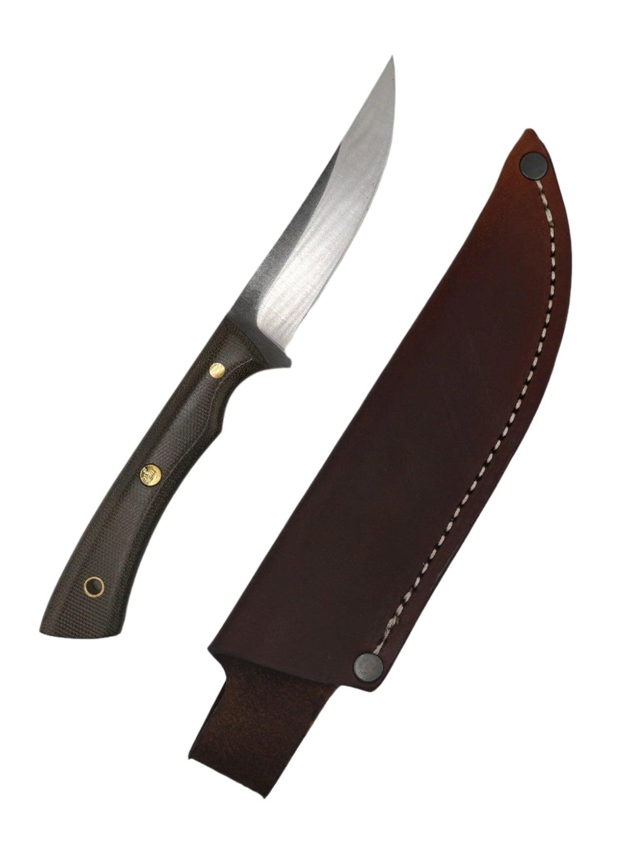 Join or Die Blueridge Bird and Trout Knife Rimfire Green Canvas Micarta Orange G-10 (USA) - NORTH RIVER OUTDOORS