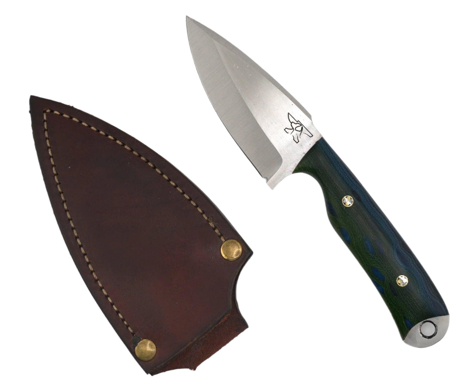 CUR Custom Shrike EDC Fixed Blade Knife 3.25" Trout Mosaic Pins - NORTH RIVER OUTDOORS