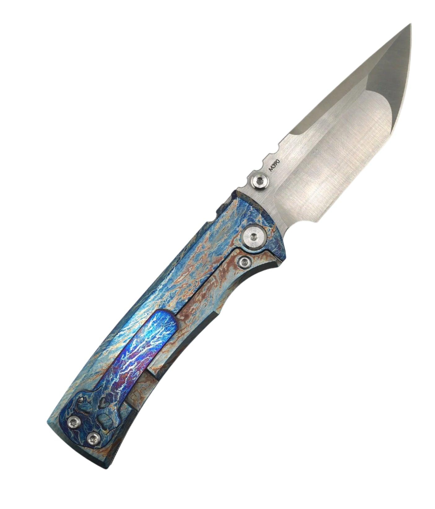 Custom Chaves Redencion Street Titanium Tanto Knife "Zeus's Bolt" - NORTH RIVER OUTDOORS