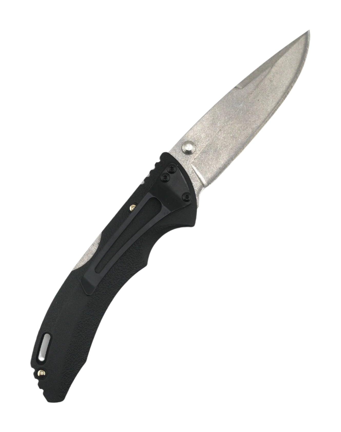 Buck 0285BKS-B Bantam BLW Folding Knife 3 1/8" Plain Satin Blade w/ Black Thermoplastic Handles - NORTH RIVER OUTDOORS