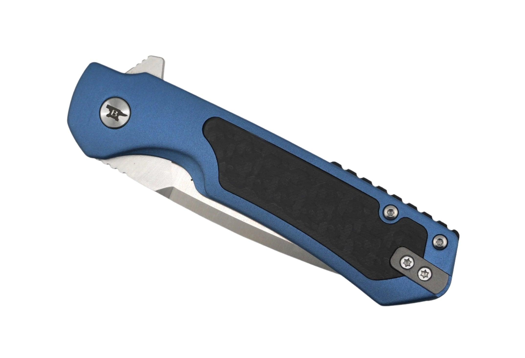 Buck 0714 Stinger Frame Lock Flipper Knife 3" D2 Satin Drop Point Blade w/ Aluminum Steel Handle and Carbon Fiber Inlay - NORTH RIVER OUTDOORS