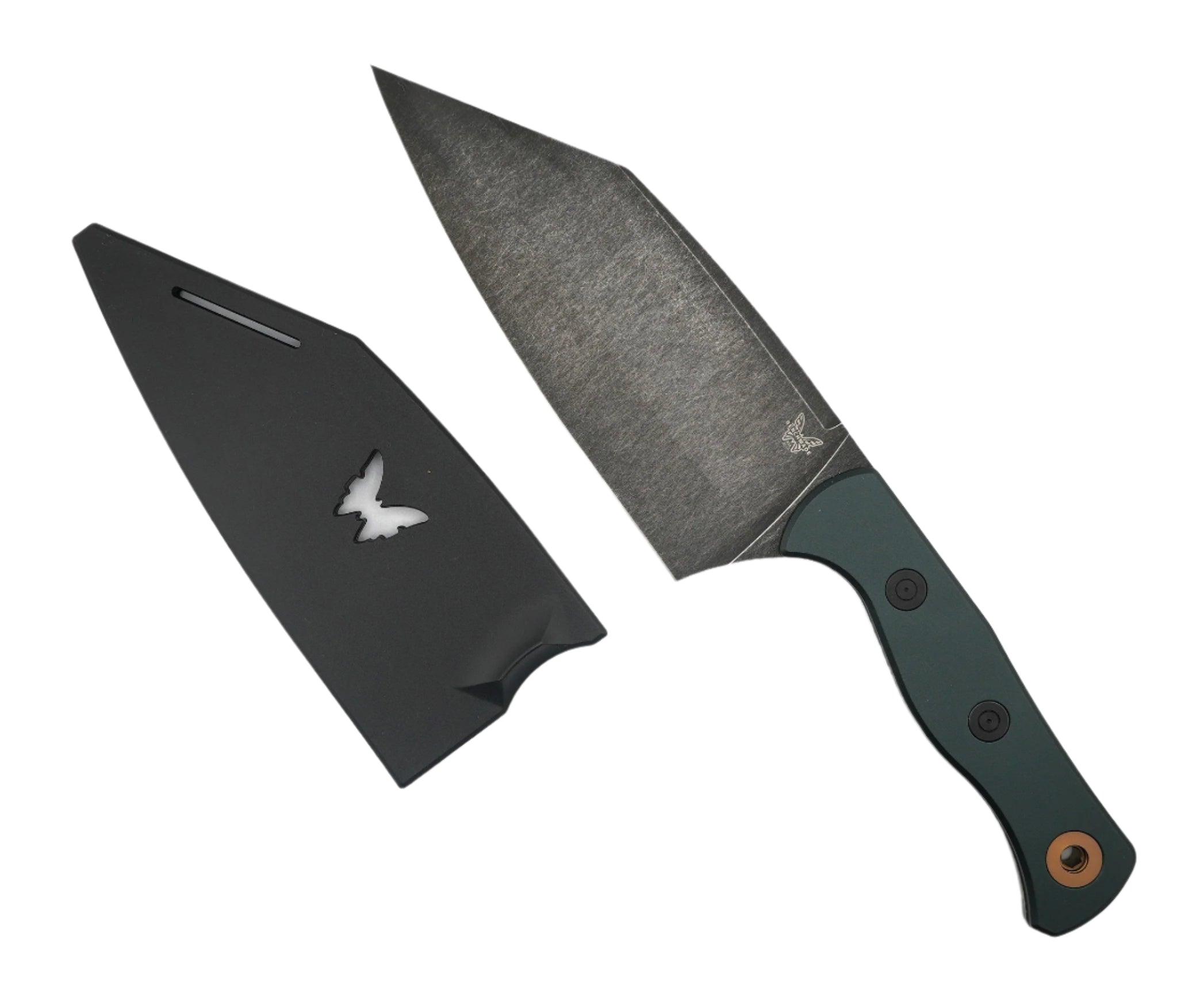 Benchmade 4010BK-2501 Limited Station Knife 5.82" CPM-154 DLC Battlewash Finish w/ Anodized Aluminum Handle - NORTH RIVER OUTDOORS