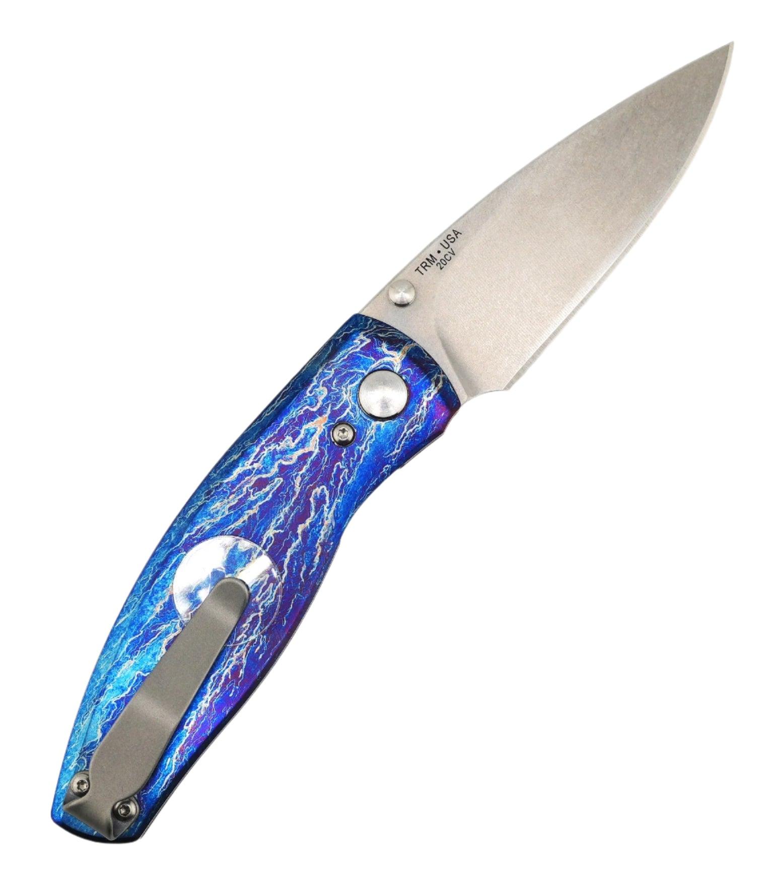 Custom TRM Neutron 2 Linerlock 20CV Titanium Flat Heat Entropic Finish (Limited Run) - NORTH RIVER OUTDOORS