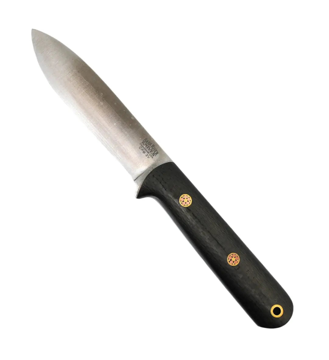 Bark River Mini Kephart Knife 3V Carbon Fiber Blue Liners Mosaic Pins #2 (USA)