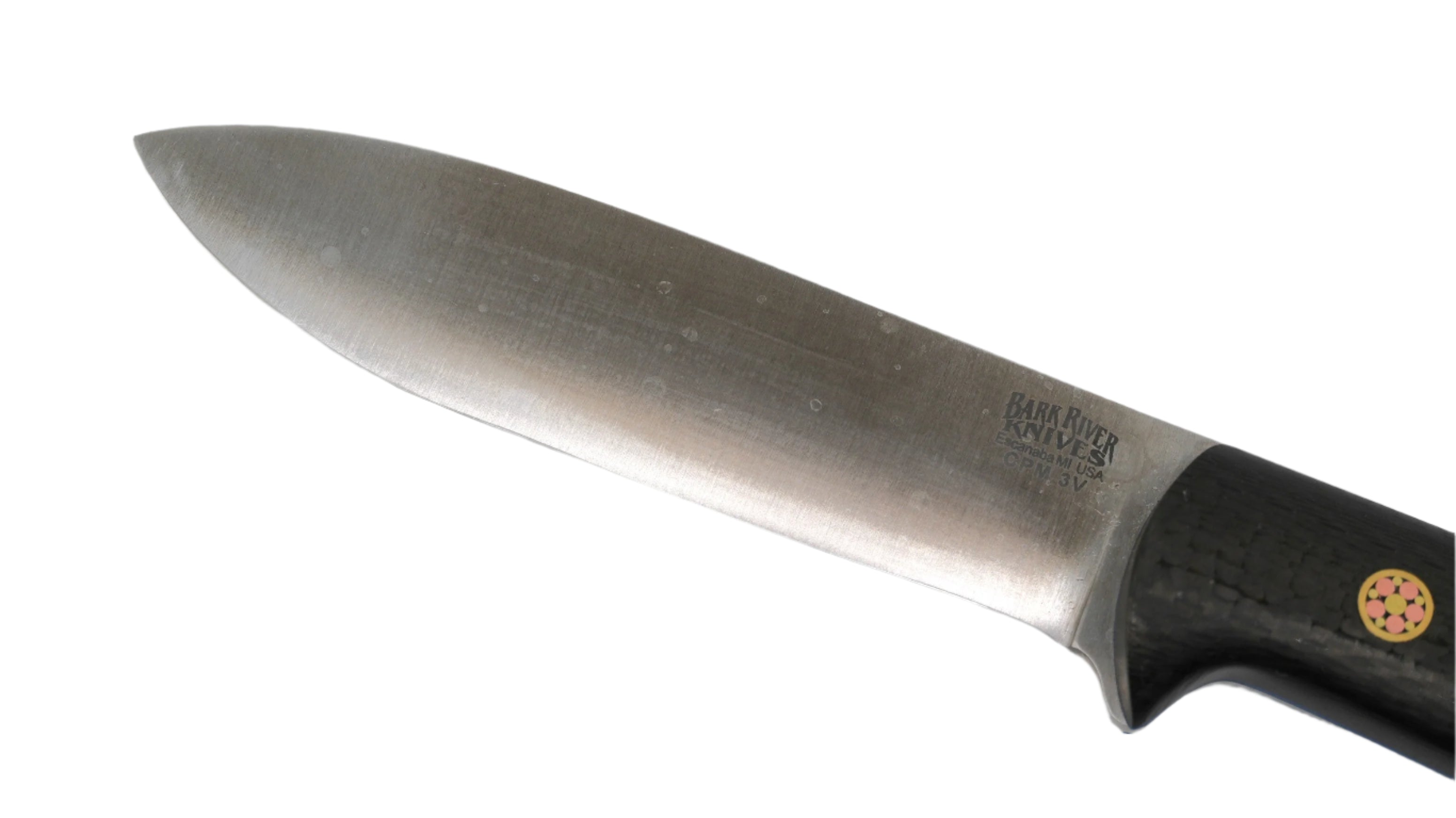 Bark River Mini Kephart Knife 3V Carbon Fiber Blue Liners Mosaic Pins #2 (USA) - NORTH RIVER OUTDOORS