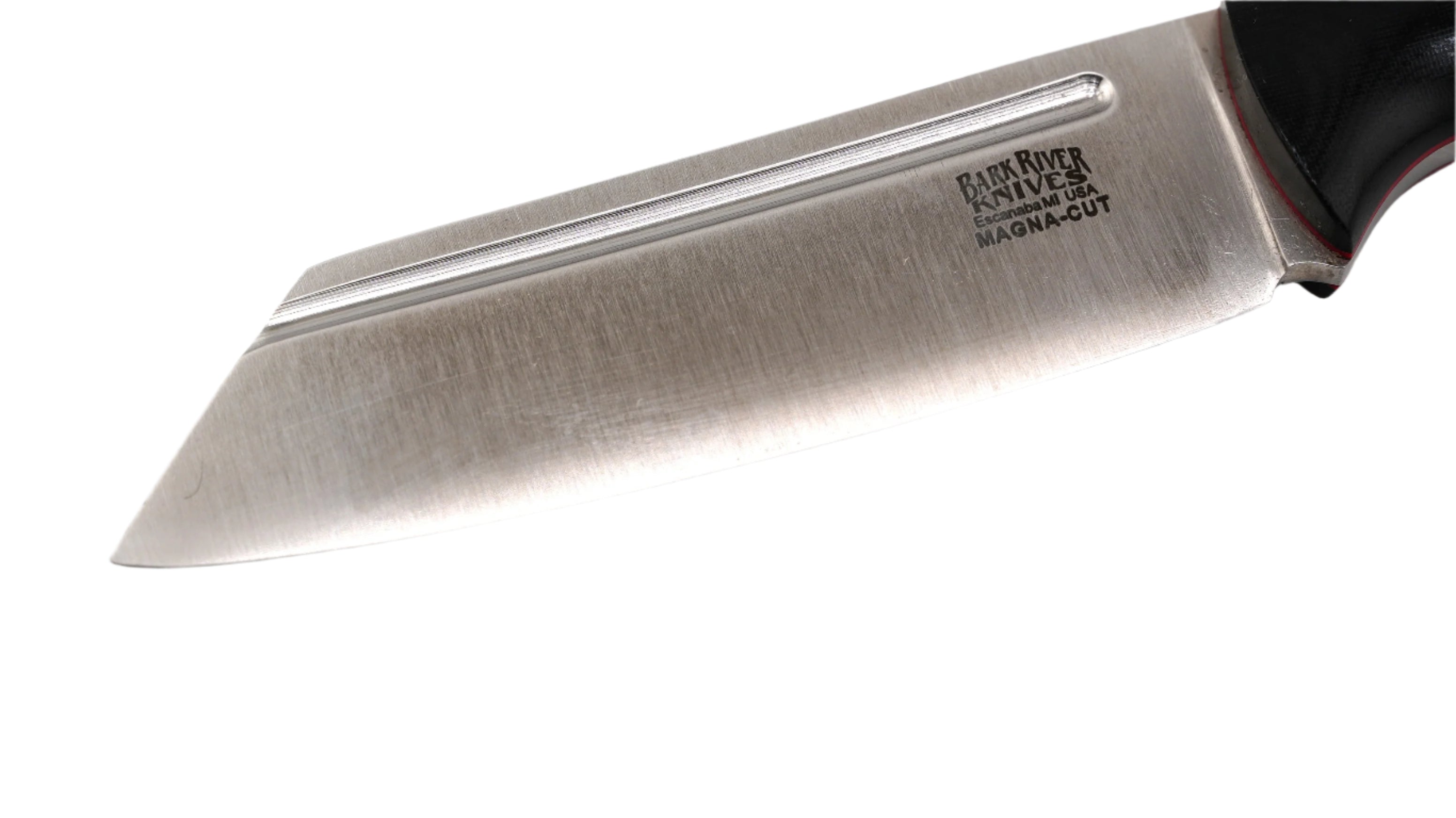 Bark River Taskmaster MagnaCut Black Linen Micarta - Red Liners - Mosaic Pins (USA) - NORTH RIVER OUTDOORS