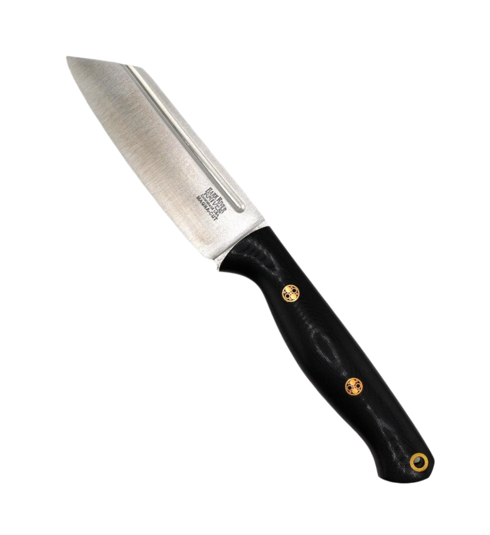 Bark River Taskmaster MagnaCut Black Linen Micarta - Red Liners - Mosaic Pins (USA) - NORTH RIVER OUTDOORS