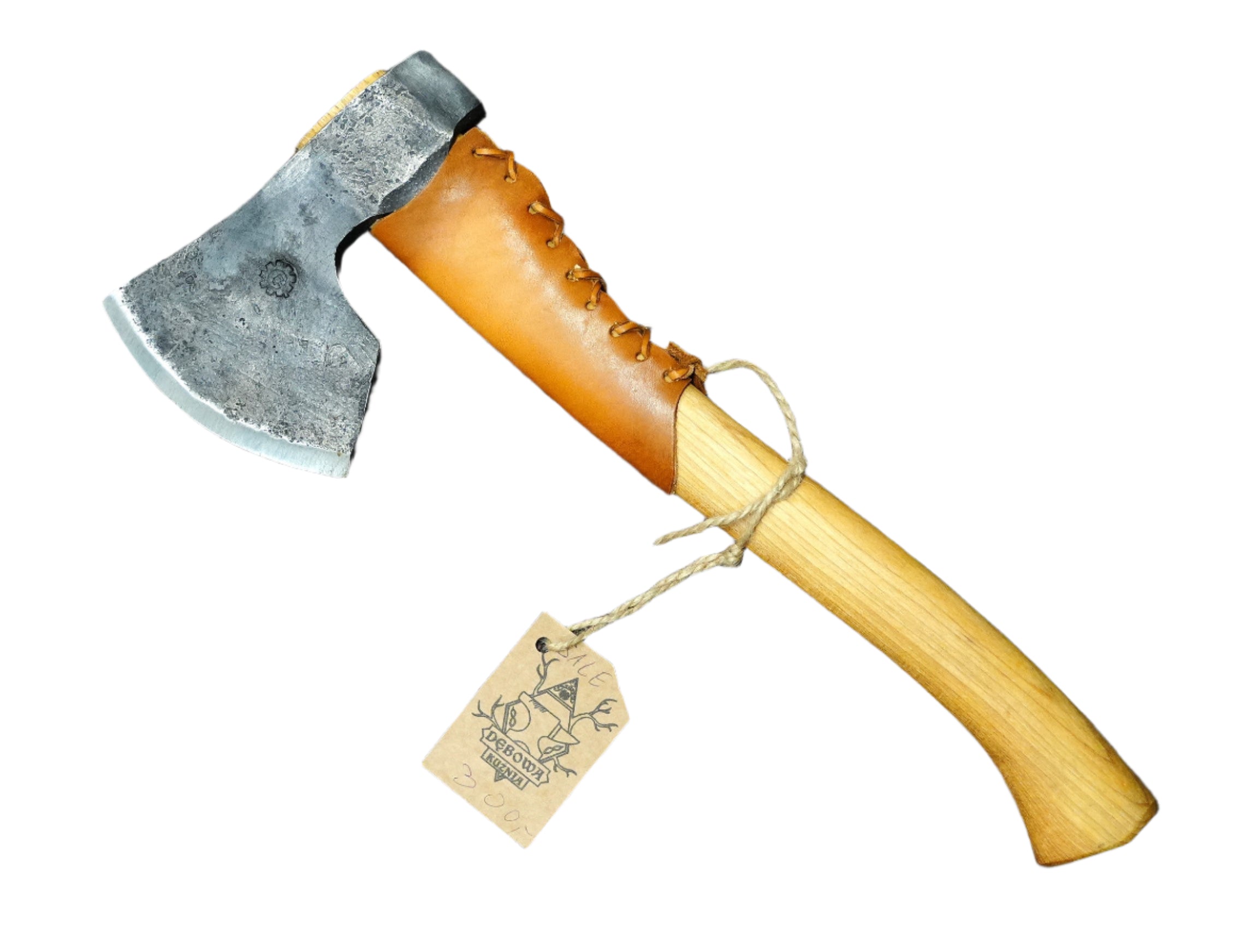 Debowa Kuznia "The Boar" 16" Hatchet w/ Leather Collar Guard & Sheath - NORTH RIVER OUTDOORS