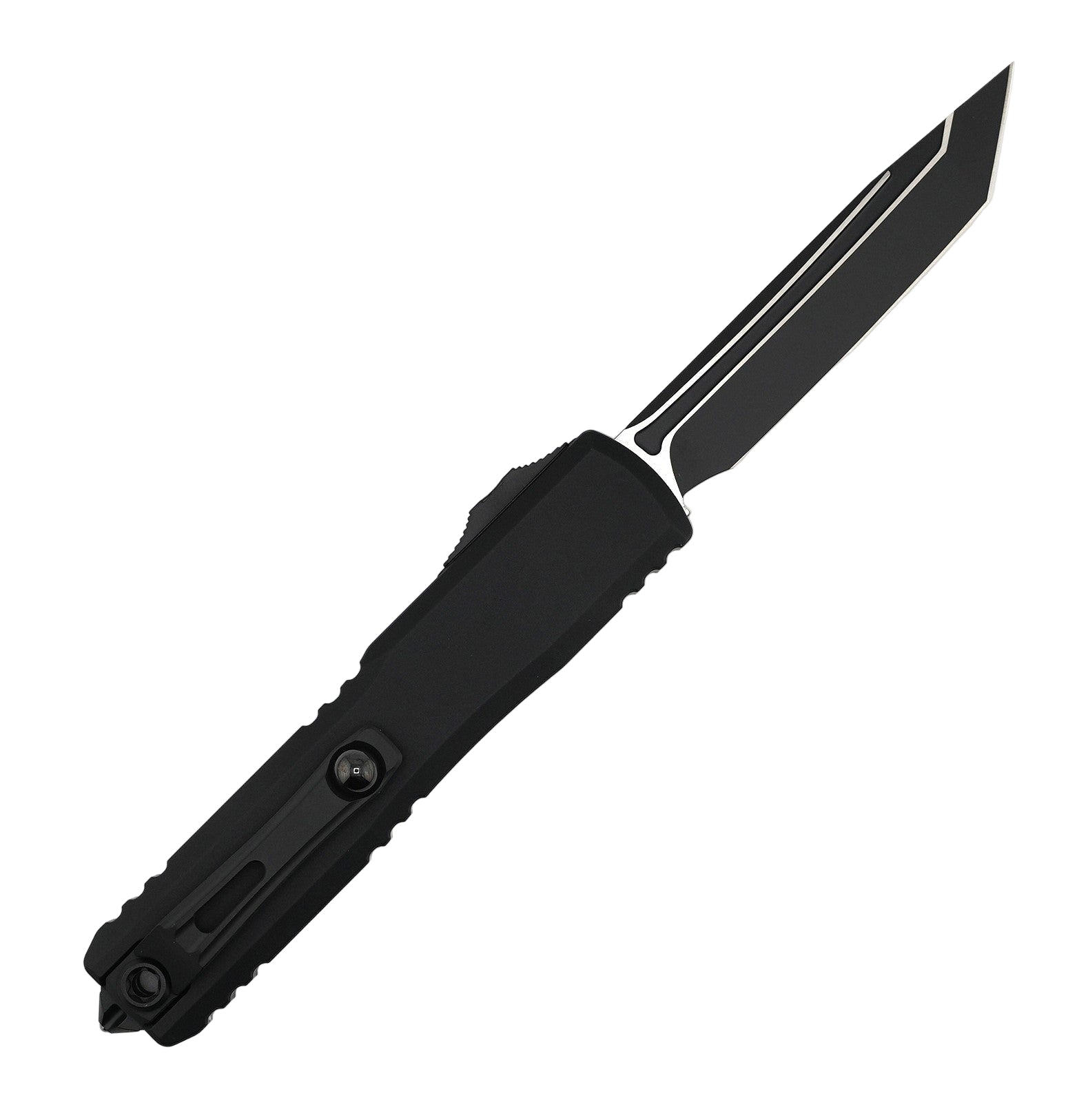 Microtech 1123-1T Ultratech ZBP Zero Blade Play Tactical Auto OTF Knife 3.5" M390MK Black Tanto