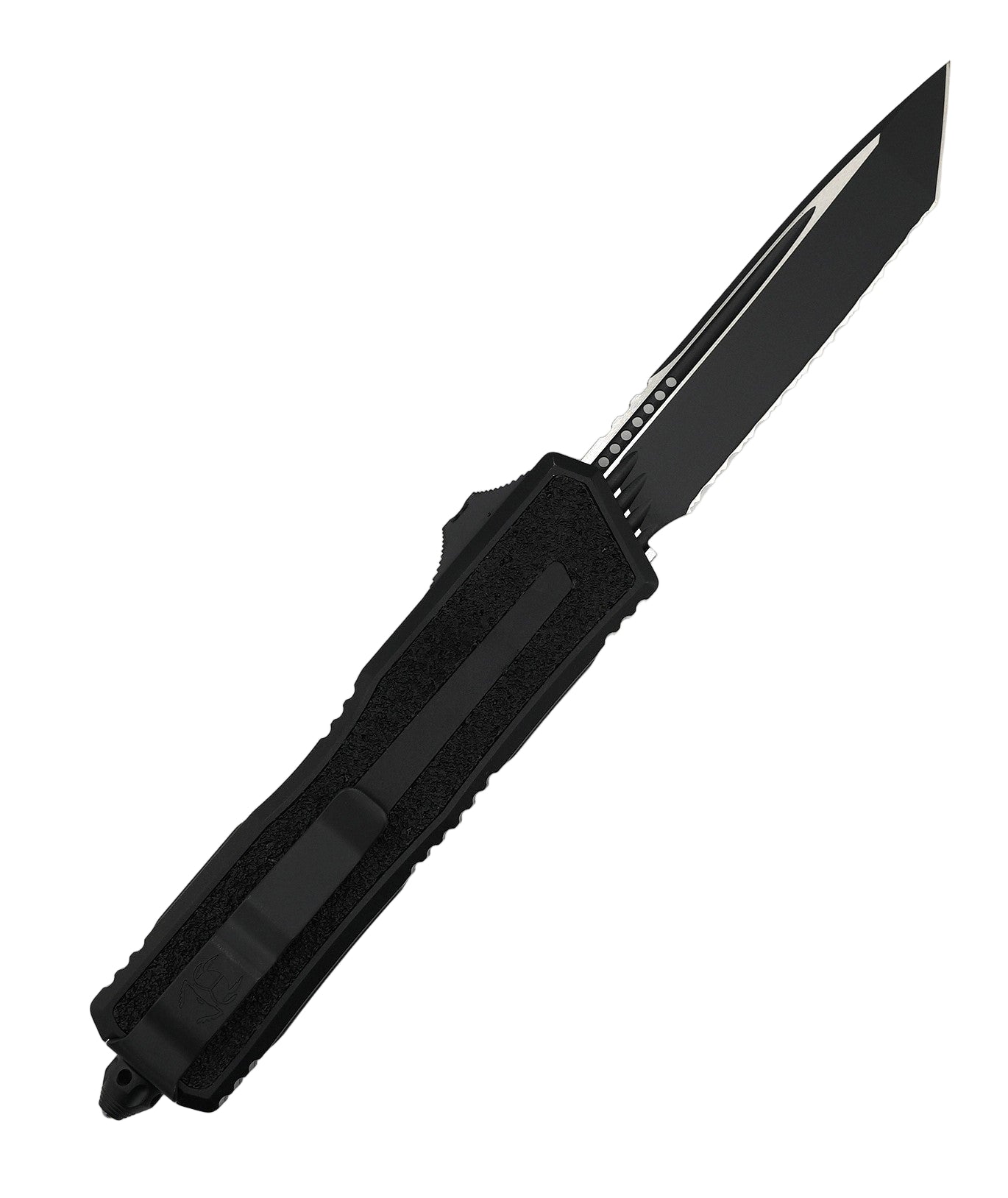 Microtech Scarab 2 Gen 3 1279-3T Full Serrated Tactical Tanto Black Blade Handle