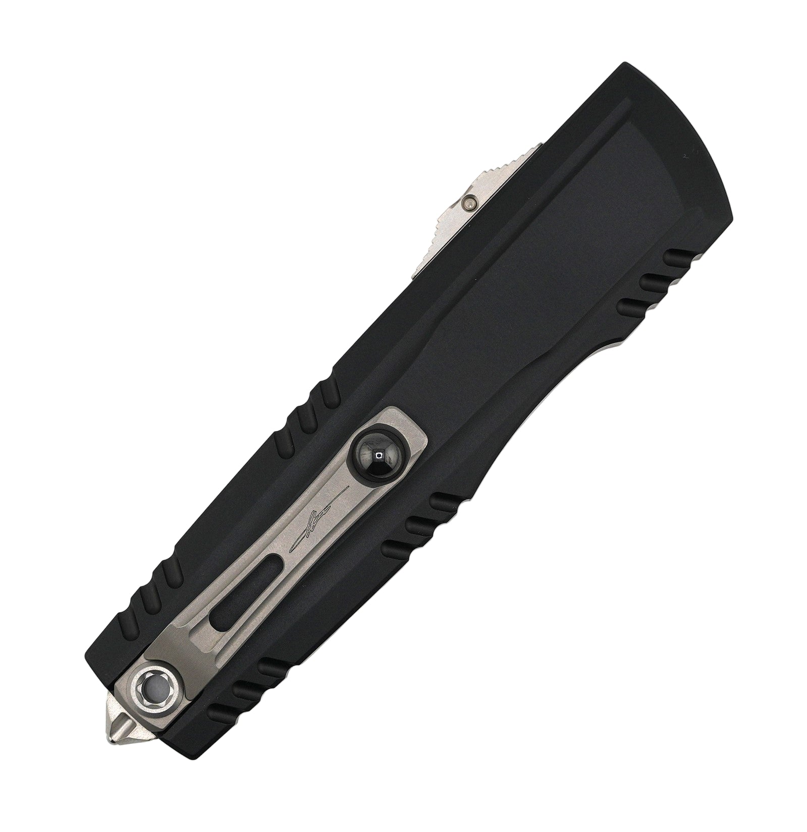 Microtech Luminary ZBP D/E OTF Knife Serrate Black Signature Series (3.6")