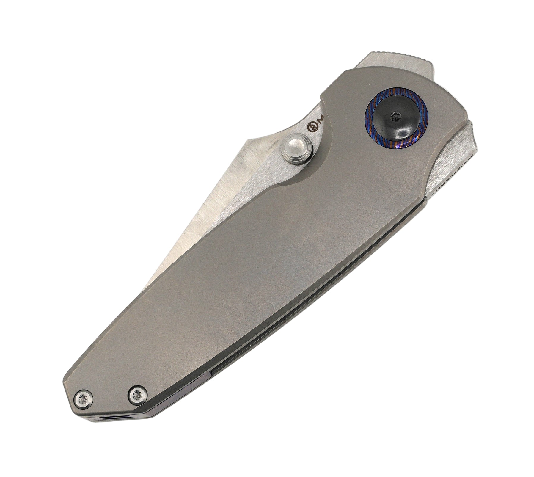 Maxace Manticore Frame Lock Knife Smooth Titanium (3.6" Satin)