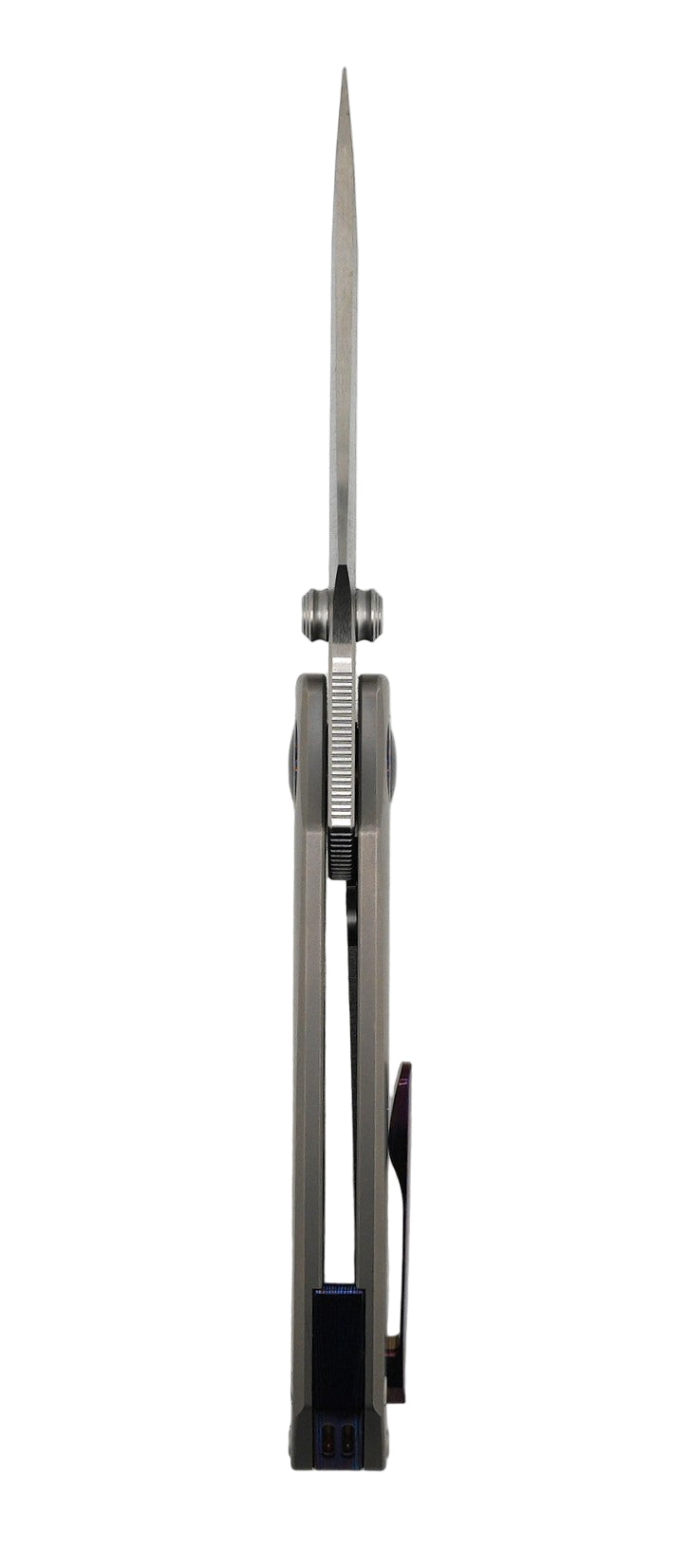 Maxace Manticore Frame Lock Knife Smooth Titanium (3.6" Satin)