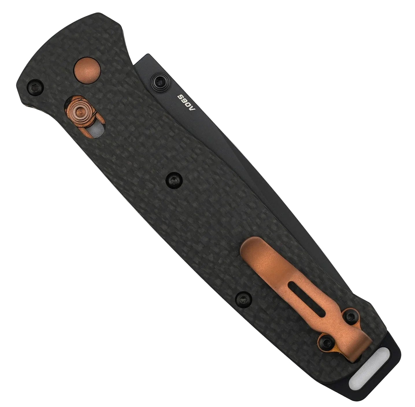 Benchmade 537BK-10 Bailout Axis Folding Knife 3.38" S90V Black Tanto w/ Carbon Fiber Handle