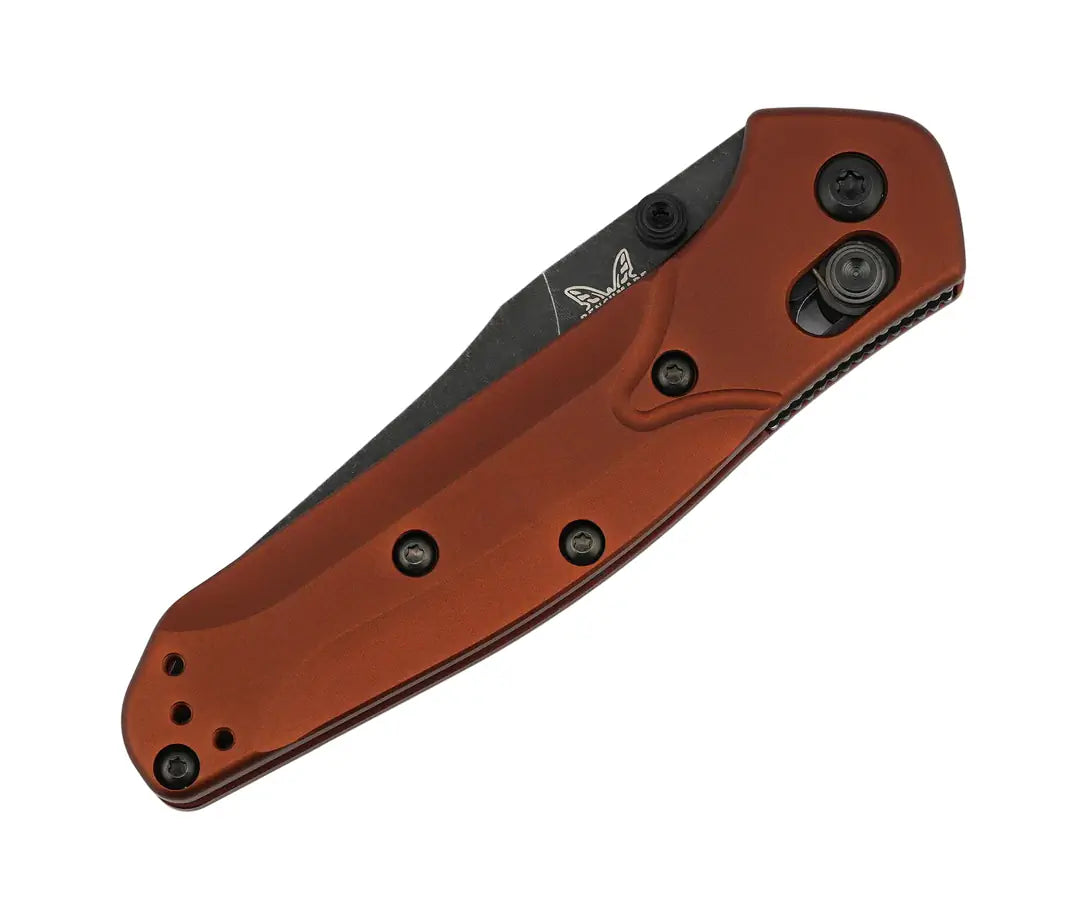 Benchmade 945BK-03 Mini Osborne Battlewash Reverse Tanto w/ Burnt Copper Aluminum Handle