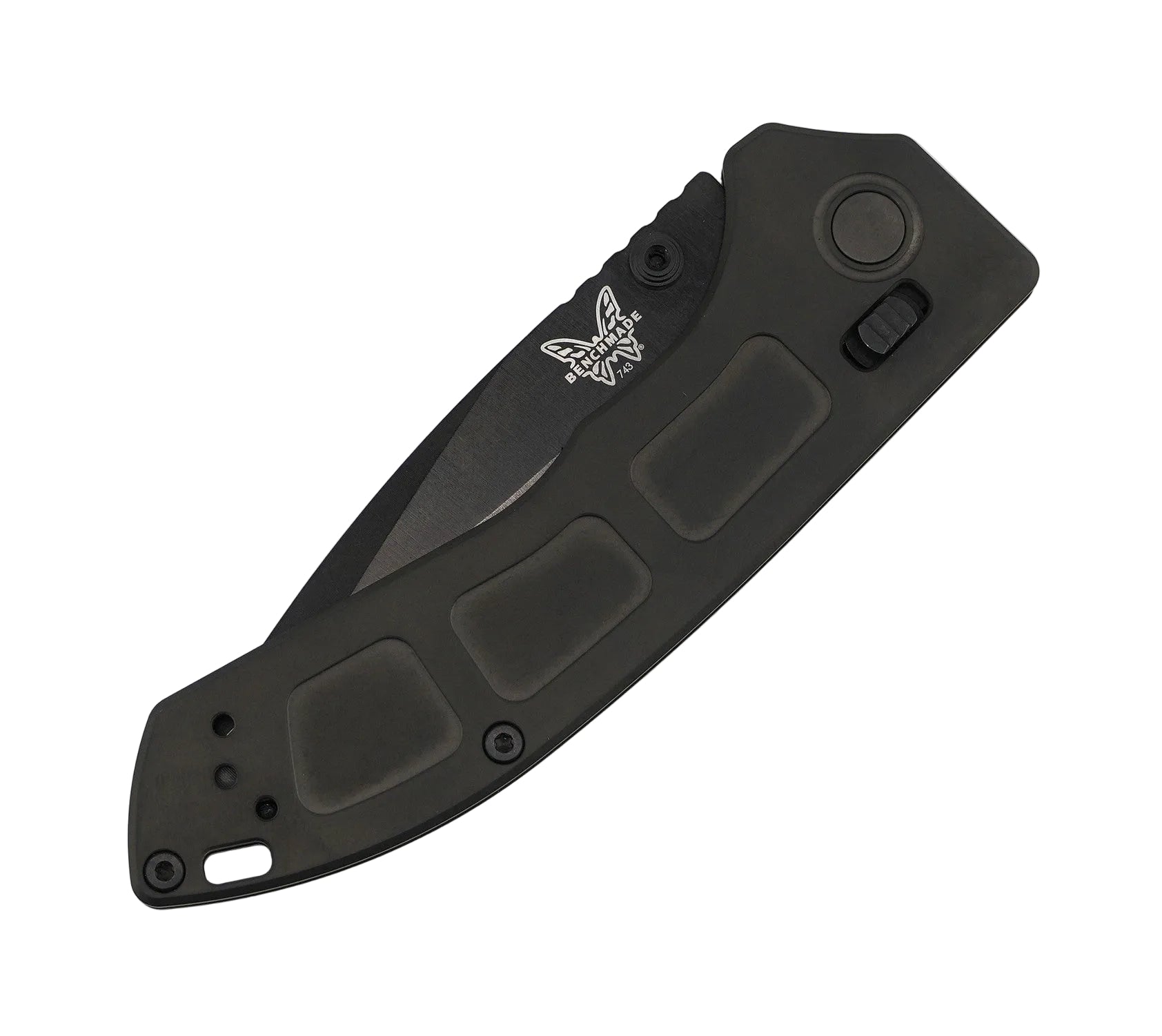 Benchmade 743BK-01 Mini Narrows Axis Folding Knife Black Drop Point w/ Black Titanium Handle