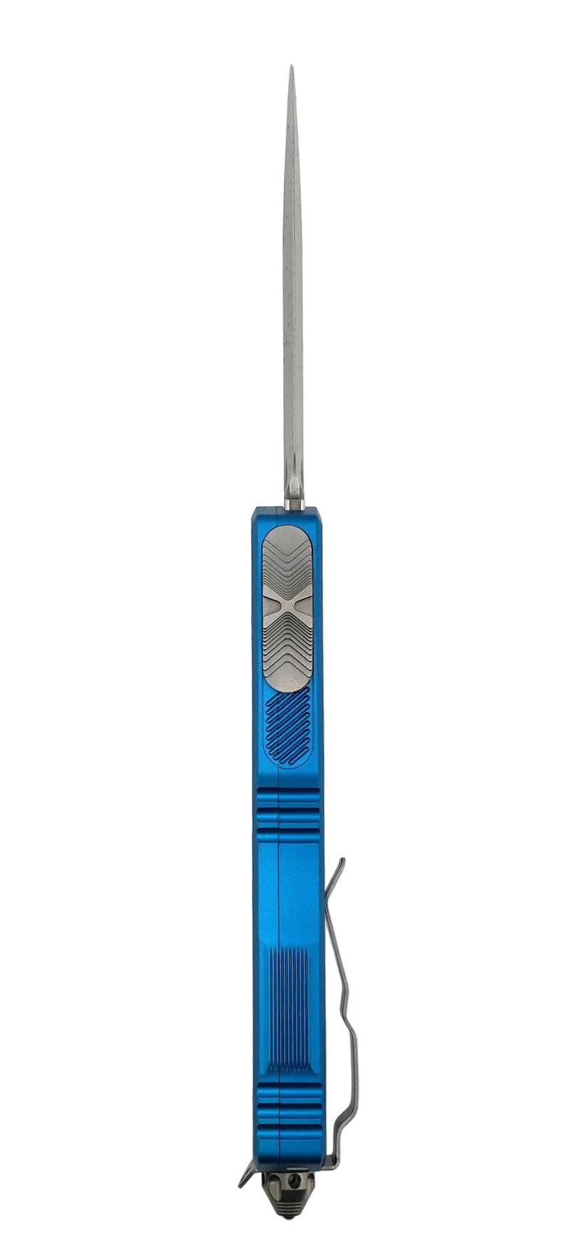 Microtech 1175-10BL Scarab II Gen III Executive Blue Handle D/E Stonewashed Blade