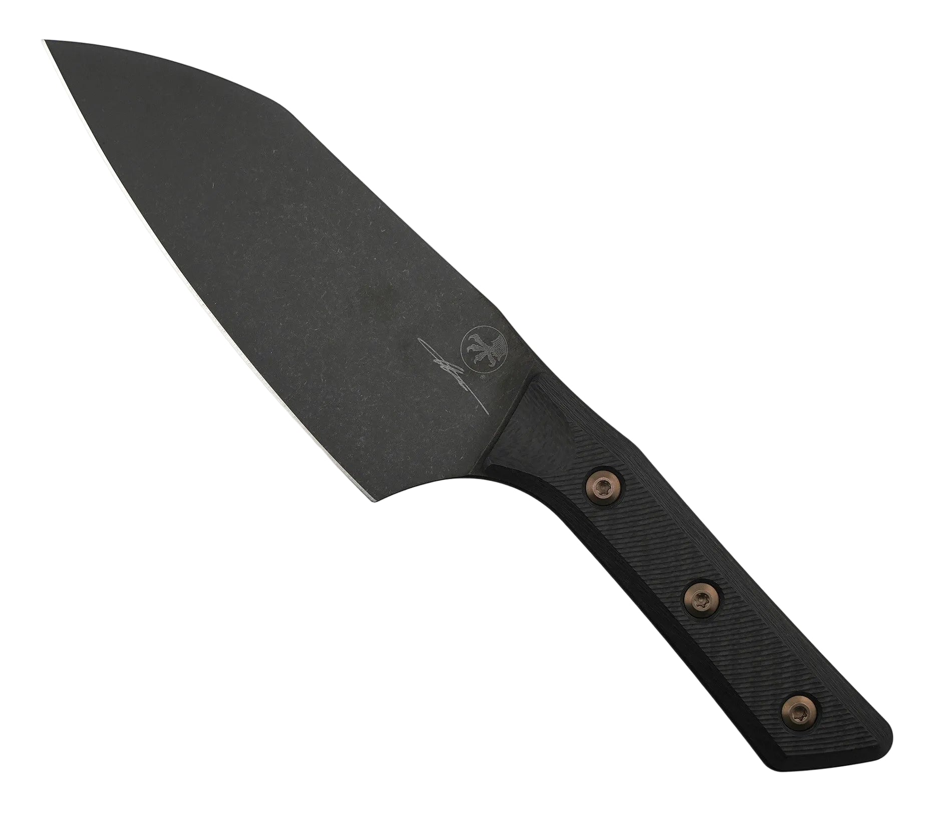 Microtech Santoku 6" Carbon Fiber/DLC M390MK Signature Series 3200-1DLCCFS