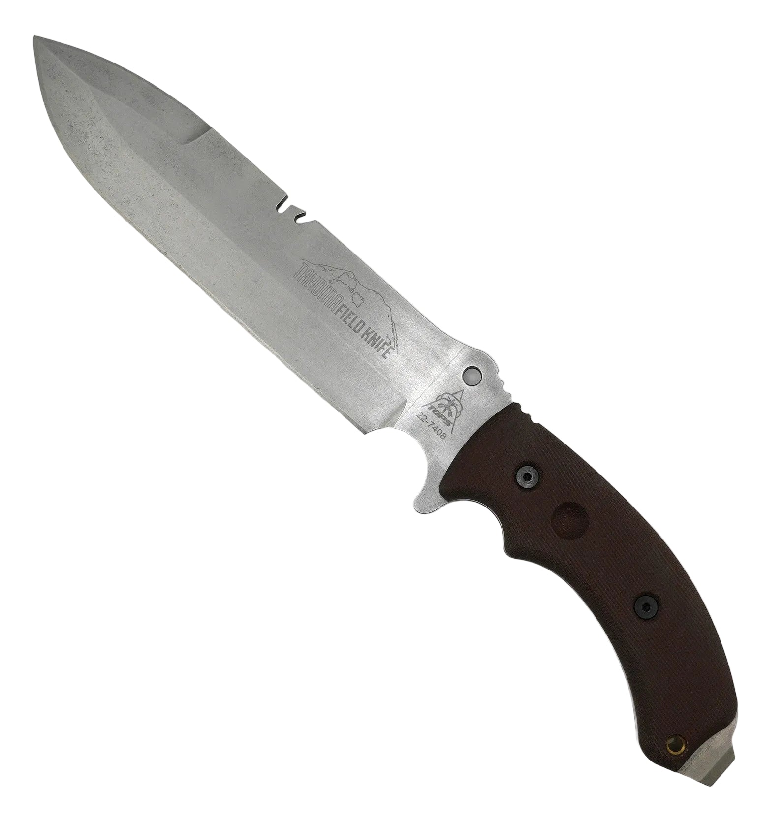 TOPS Tahoma Field Knife Tungsten 7-5/16 (Professionally Restored)