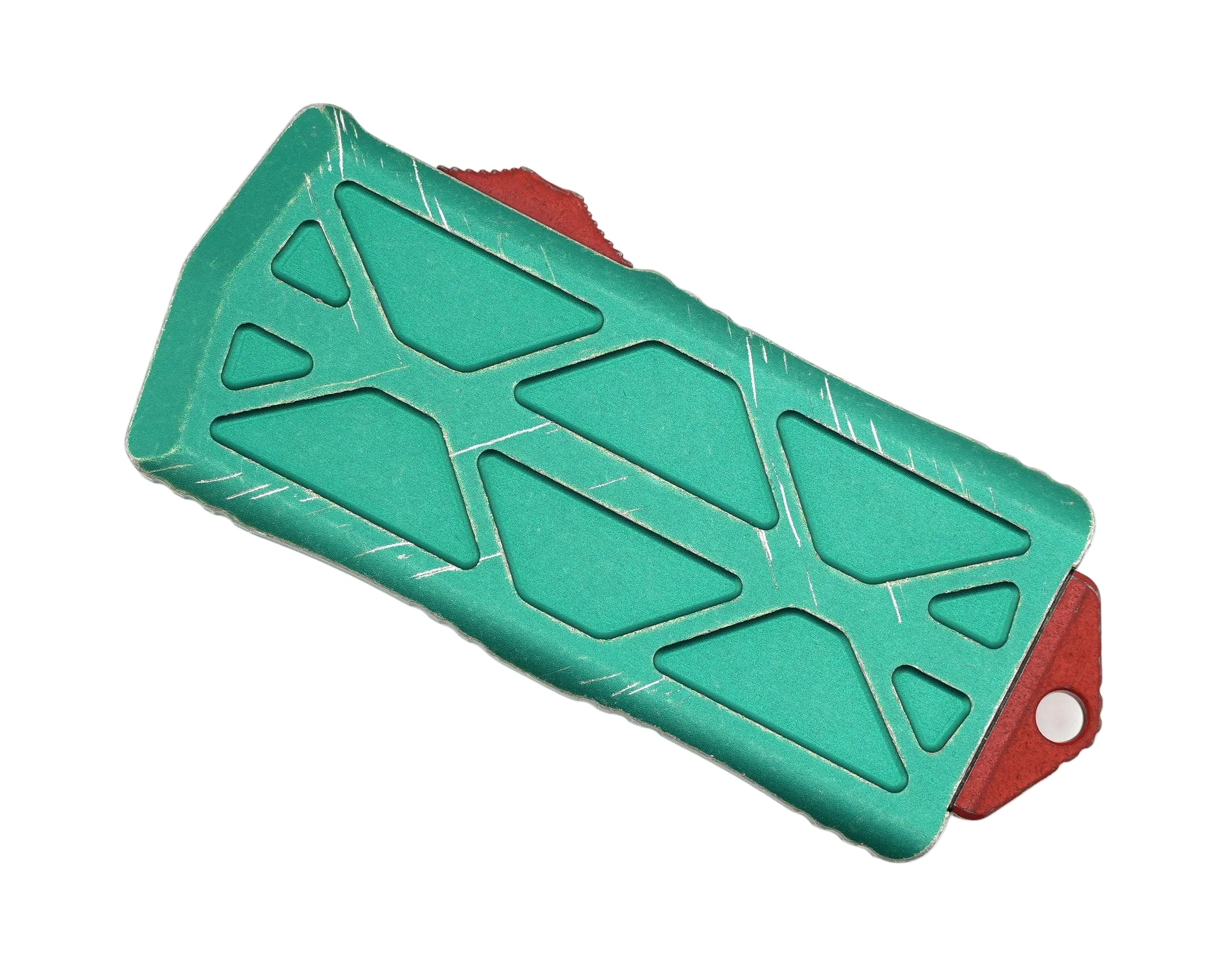 Microtech Exocet Bounty Hunter OTF AUTO Knife 1.98" Apocalyptic Tanto Blade, Green Apoc