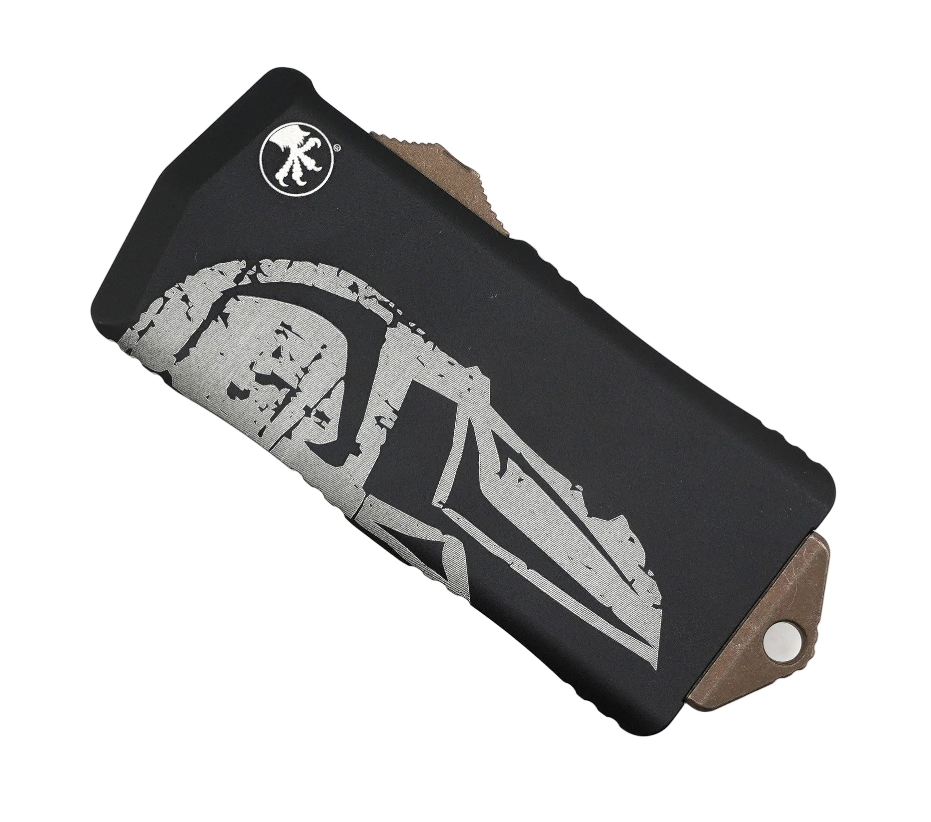 Microtech Exocet Bronze Molon Labe OTF AUTO Knife 1.98" Tanto Blade 158-13MLS