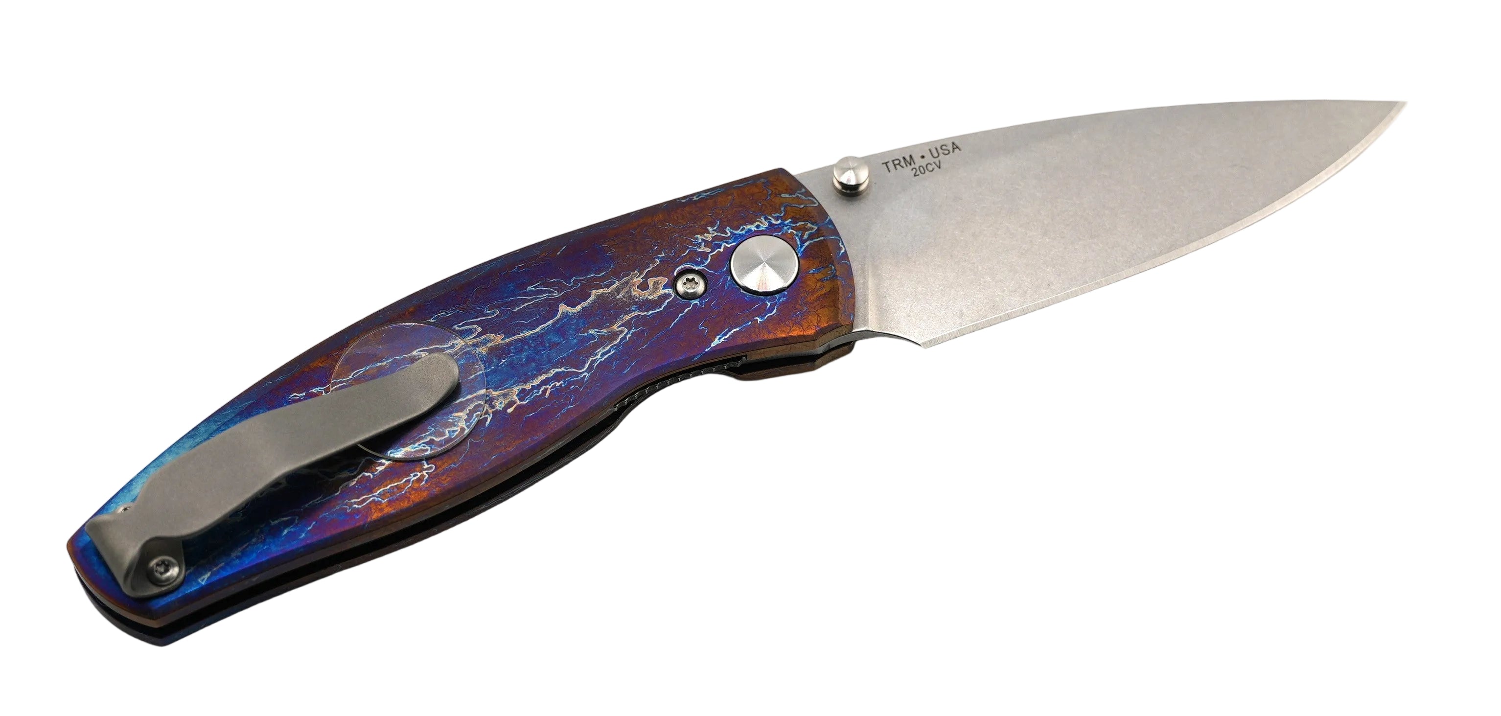 Custom TRM Neutron 2 Linerlock 20CV Titanium Flat Heat Entropic Finish (Limited Run)
