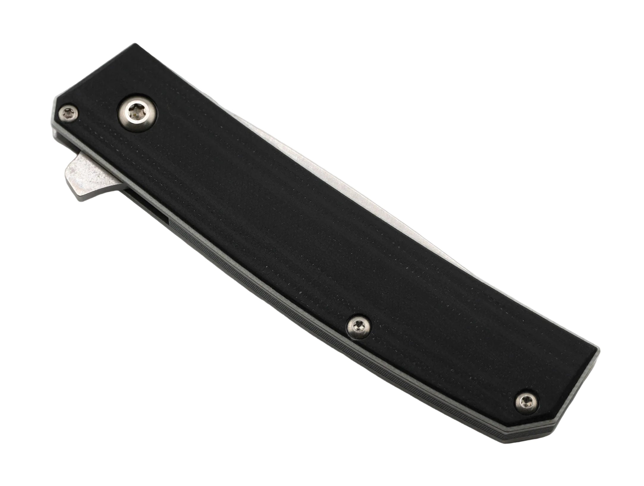 Benchmade Tengu Flipper 601 Jared Oeser Satin 20CV Tanto Knife Black over White G10 (Discontinued)
