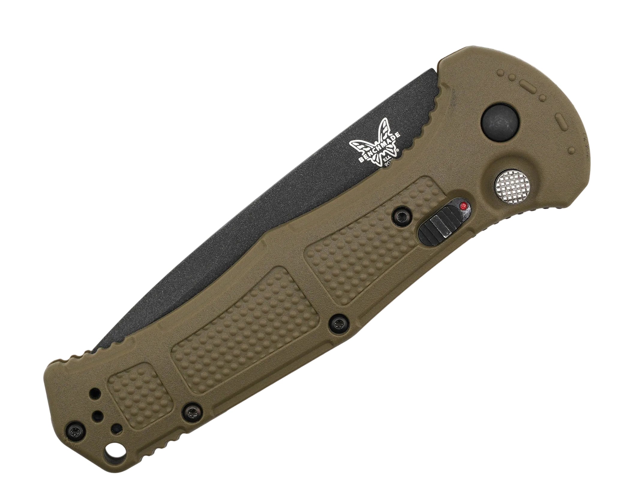 Benchmade Claymore Auto Knife 9070SBK-1 CPM-D2 Ranger Green Grivory Handles (Pre-Owned)