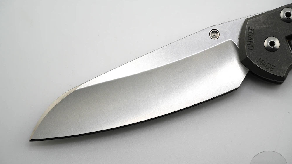 Chris Reeves Large Sebenza 21 L21-1149 Titanium Black Inlays Left Handed Knife (Pre-Owned)